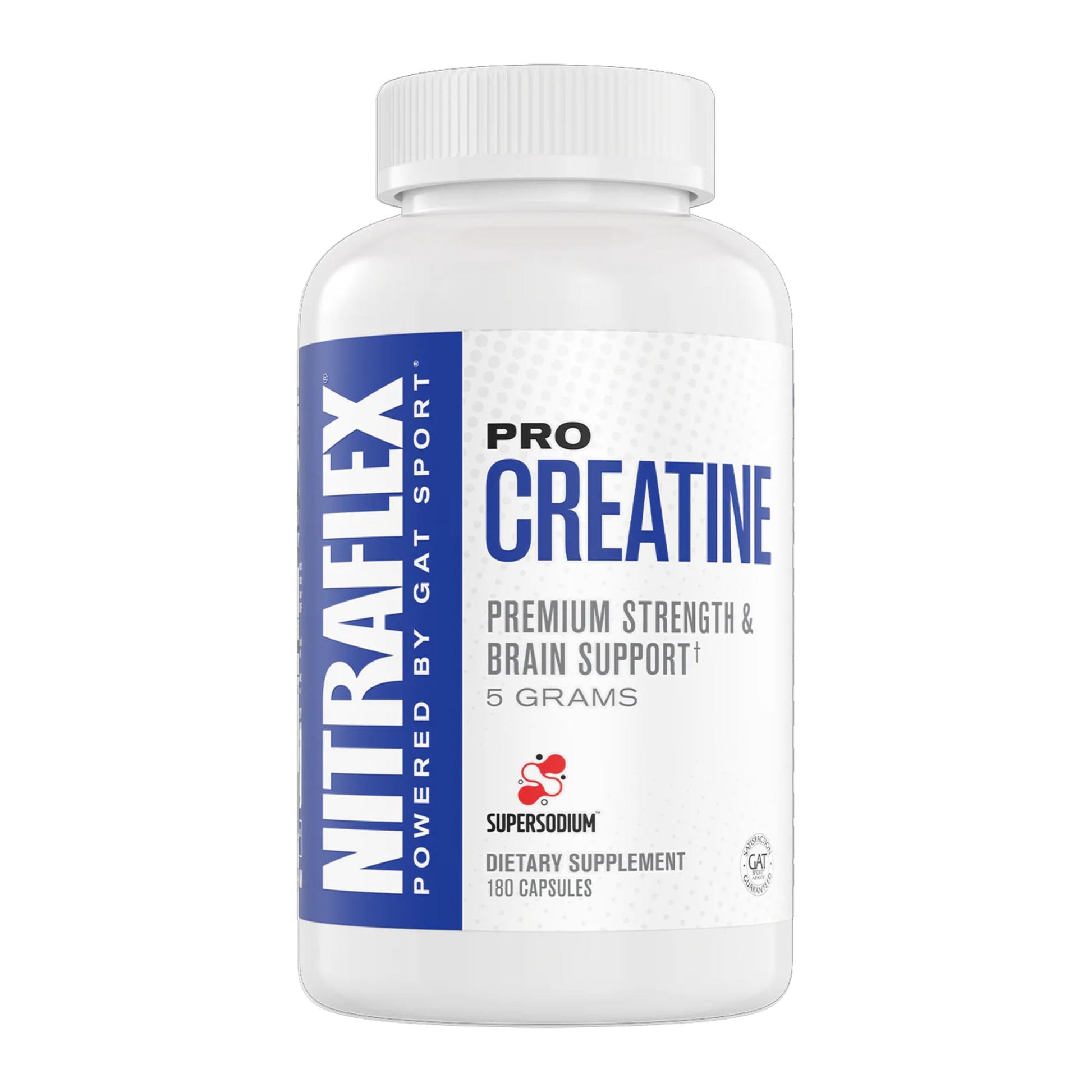GAT SPORT Pro Creatine Capsules, Strengh, Wellness, Brain Health, Enhanced Absorption, 5 Grams, 150 Veggie Capsules GAT SPORT buy supplements canada