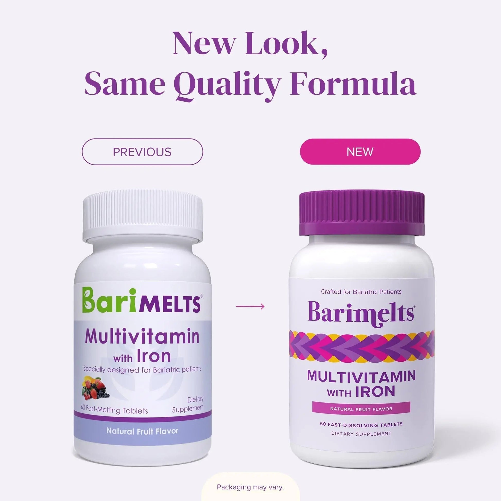 BariMelts Bariatric Multivitamin with Iron, 60 Fast-Dissolving Tablets (1-Month Supply), Sugar-Free Bariatric Vitamins for Women, Natural Fruit Flavor BariMelts buy supplements canada