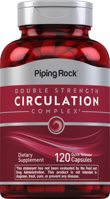 Piping Rock Circulation Supplement | 120 Capsules | Double Strength Complex | Non-GMO, Gluten Free Piping Rock buy supplements canada