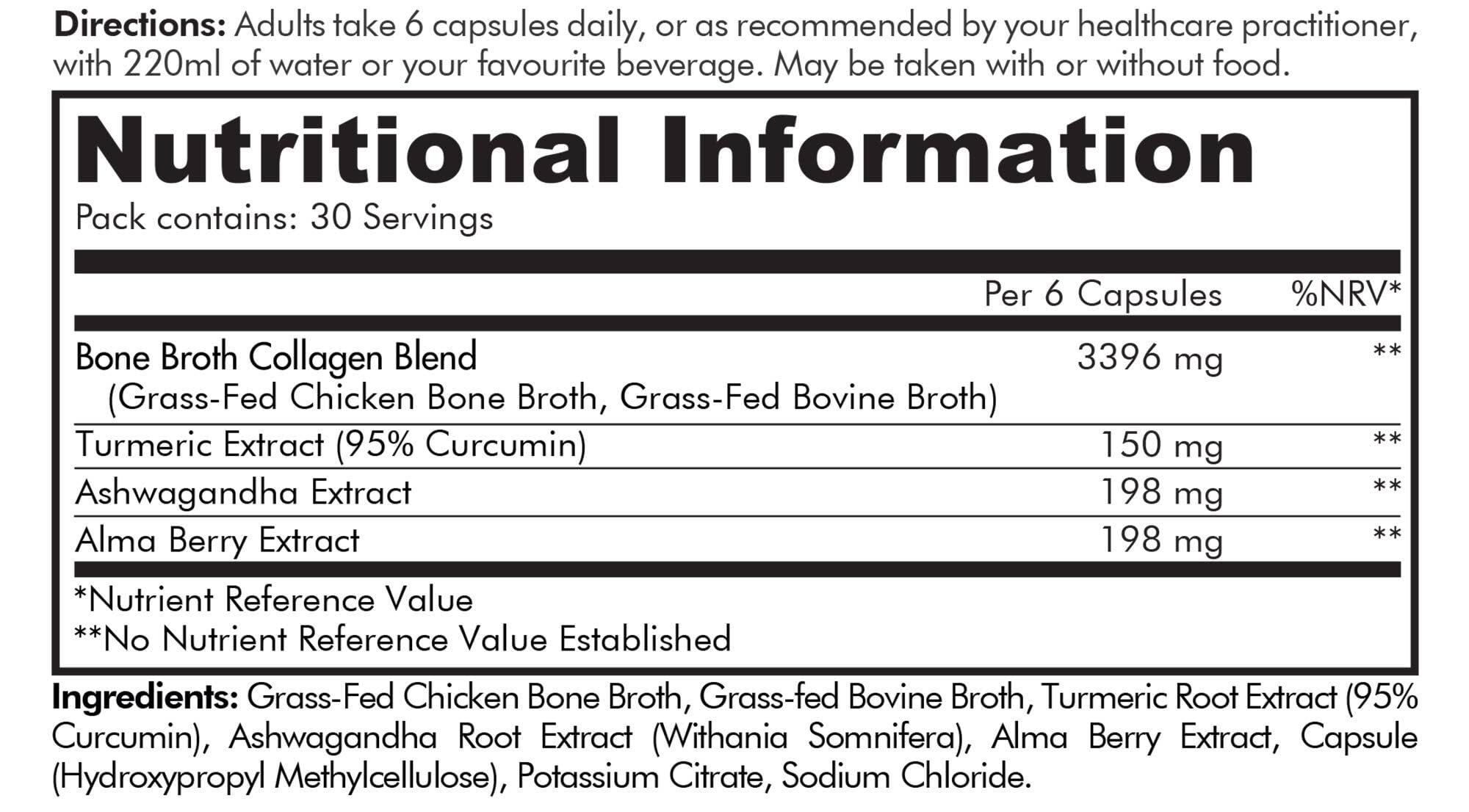 Codeage Bone Broth Collagen Capsules Grass Fed - Pasture Raised Chicken Bone Broth Collagen Codeage buy supplements canada