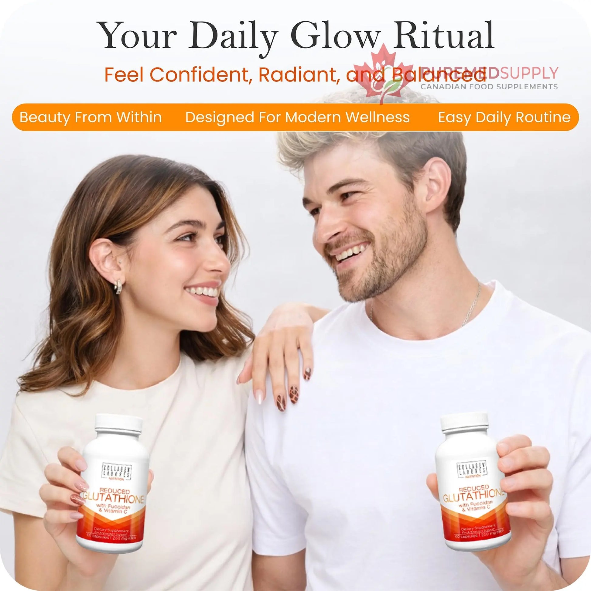 Advanced Glutathione Complex 500mg – with Fucoidan & Vitamin C – Antioxidant Support for Skin Glow, Detox & Immune Health – Non-GMO, Made in USA (60 Capsules) Collagen Laborés buy supplements canada