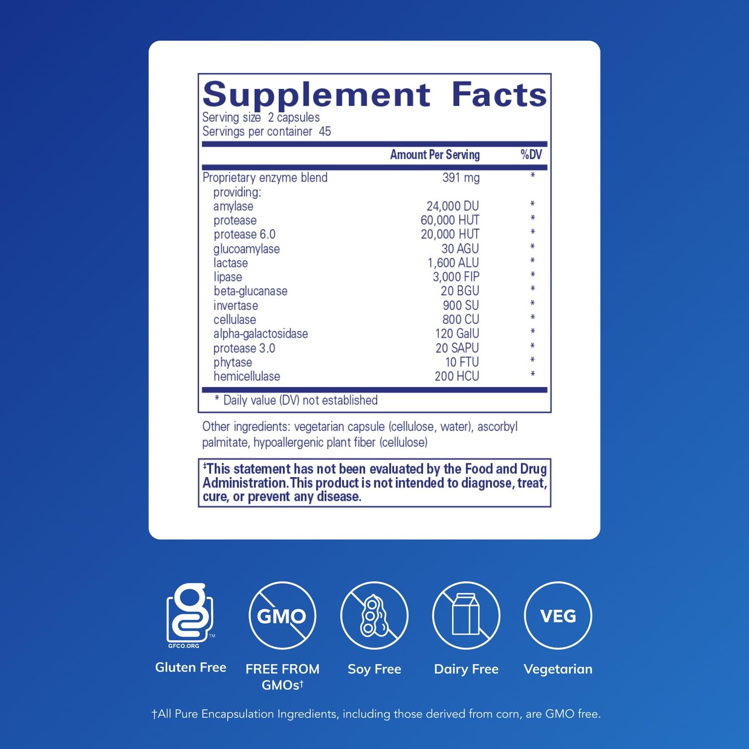 Pure Encapsulations Digestive Enzymes Ultra - Vegetarian Digestive Enzyme Supplement to Support Protein, Carb, Fiber, and Dairy Digestion* - 90 Capsules Pure Encapsulations buy supplements canada