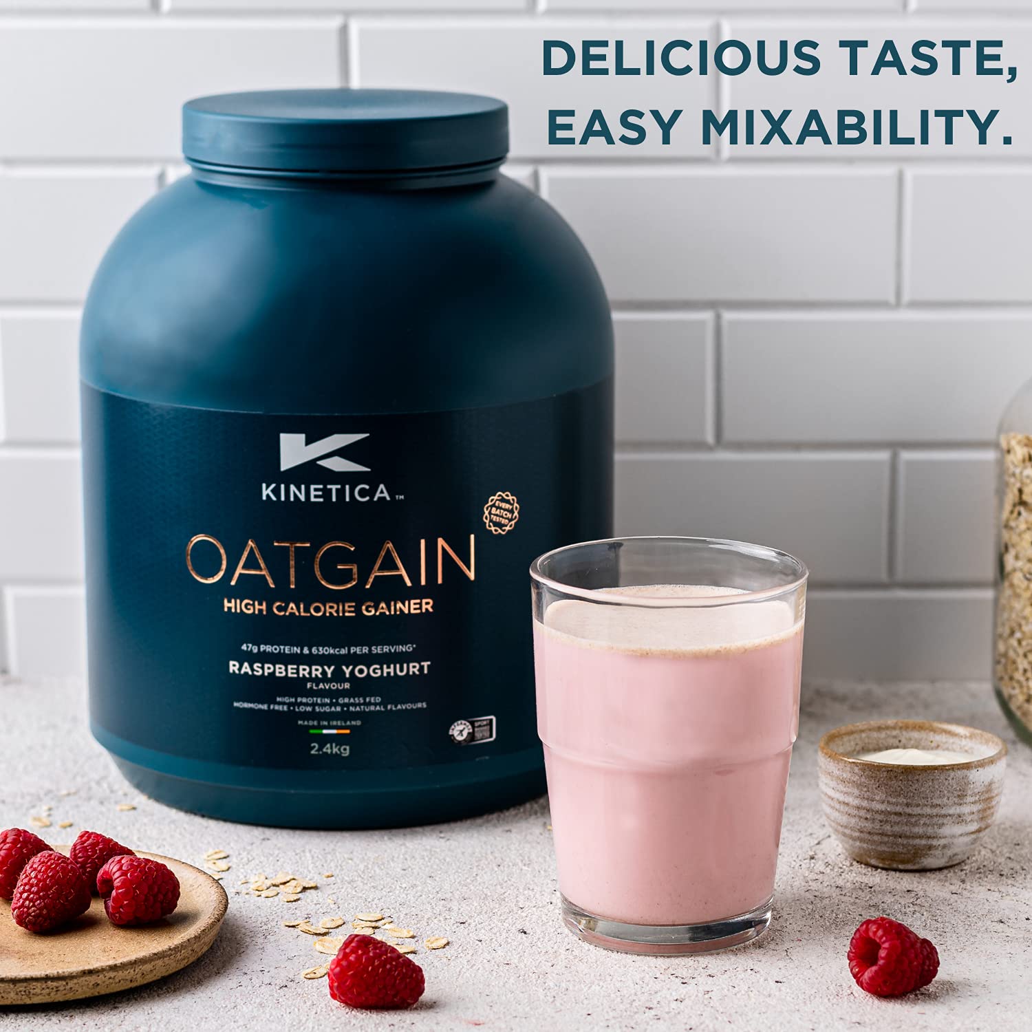 Kinetica OatGain Weight Gainer 600+ Calories & 47g Protein per Serving, 2.4 kg Kinetica buy supplements canada