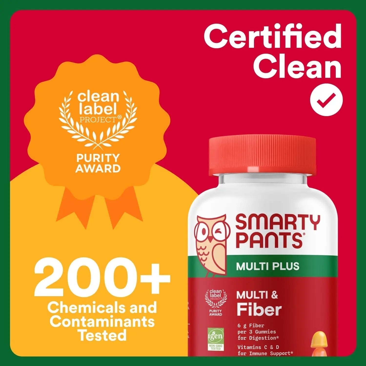SmartyPants Fiber Supplement & Multivitamin for Men & Women - Improved Formula: Prebiotic Fiber Gummies with Omega 3 (DHA/EPA), Vitamin D3, C, Vitamin B12, B6, A, K & Zinc, 90 Count (30 Day Supply) SmartyPants buy supplements canada