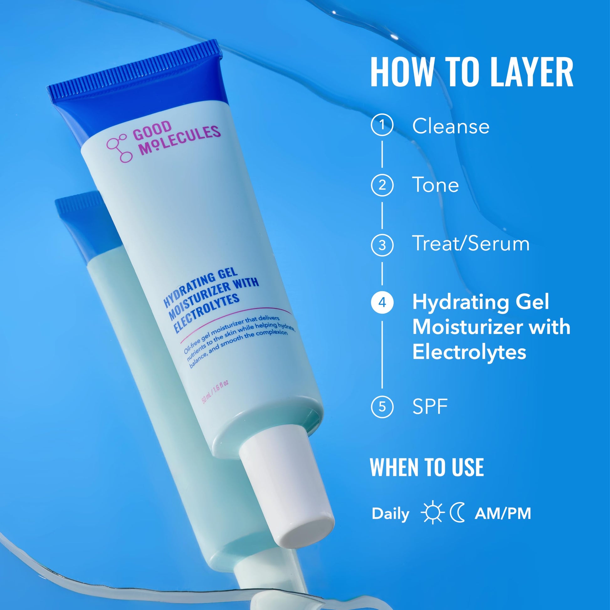 Good Molecules Hydrating Gel Moisturizer – Lightweight Water-Based Gel, Fast-Absorbing Oil-Free Moisturizer for Oily Good Molecules buy supplements canada