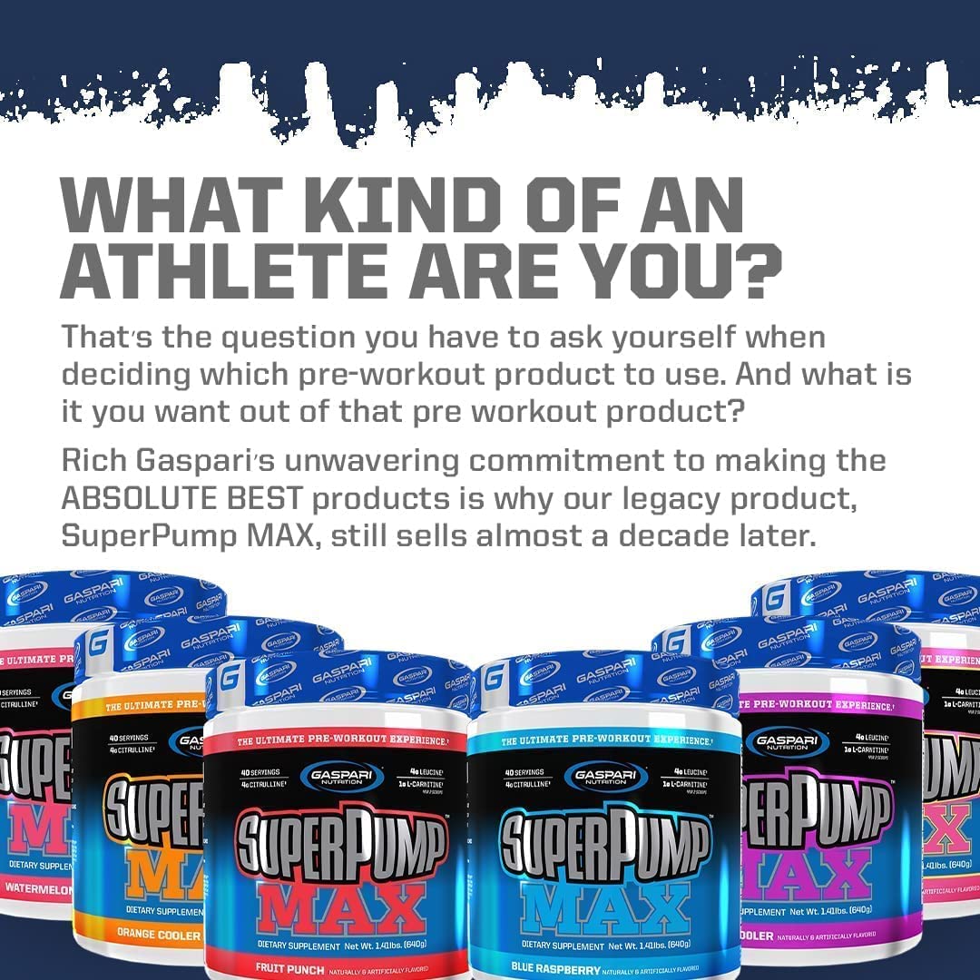 Gaspari Nutrition SuperPump Max Blue Raspberry Ice - 1.41 lbs Gaspari Nutrition buy supplements canada