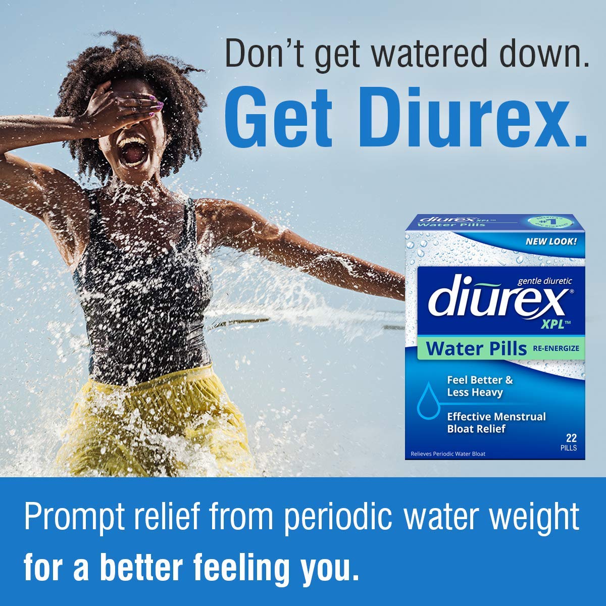 Diurex XPL Re-energizing Water Pills - Relieve Bloating & Fatigue - 22 Count Diurex buy supplements canada