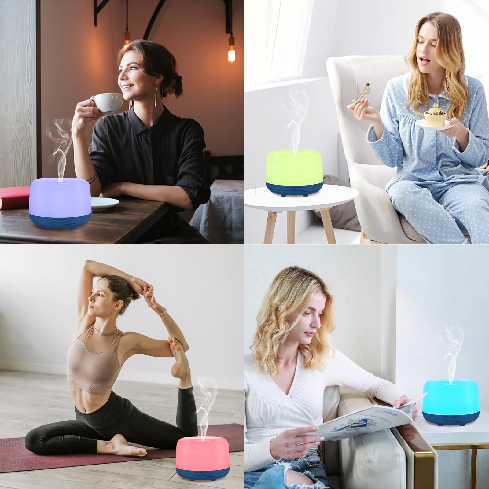 Marchred 300ML Essential Oil Diffuser with Remote Control, 7 LED Color Changing Light Marchred buy supplements canada