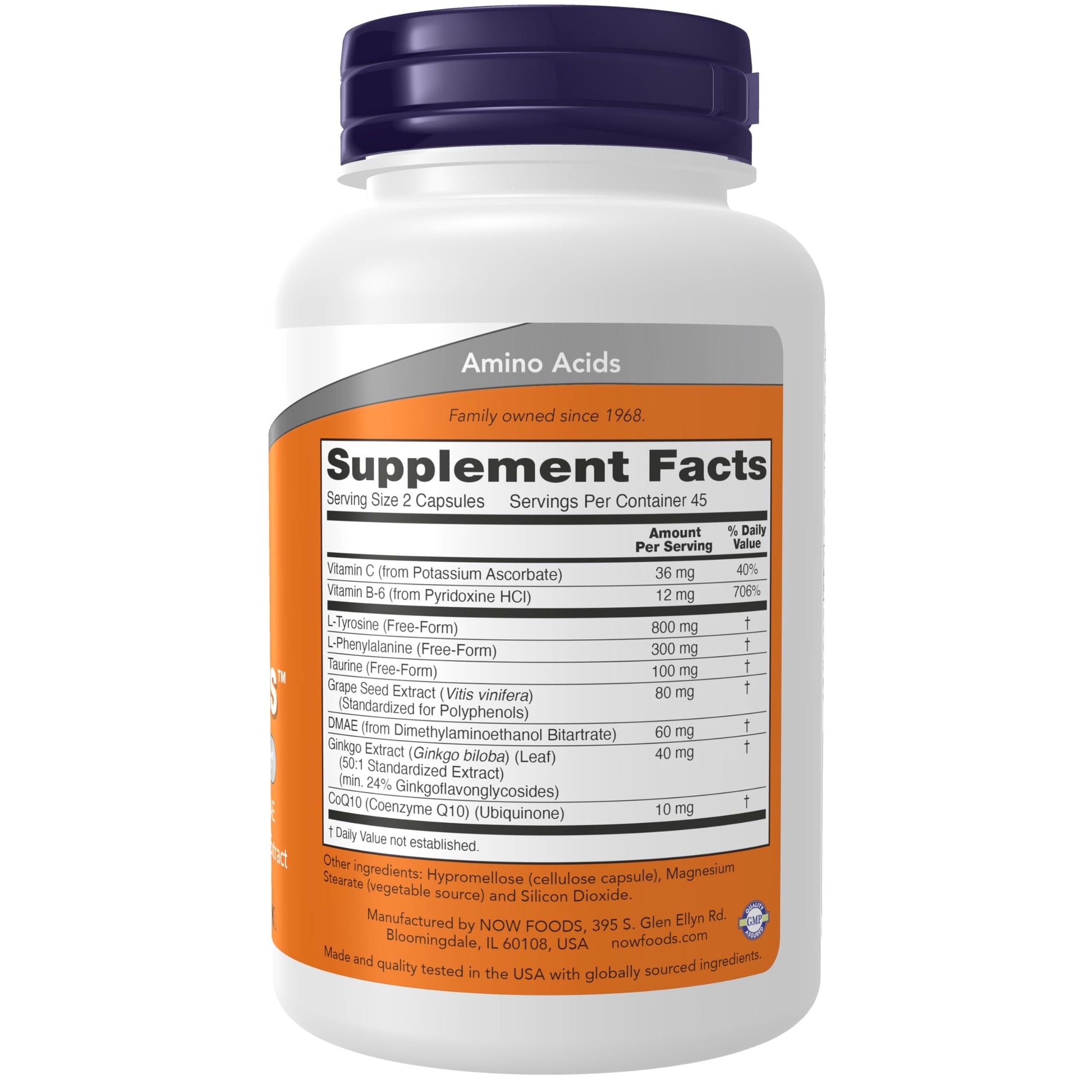 NOW Foods Supplements, True Focus™ with Amino Acids, Ginkgo, DMAE + CoQ10 and Grape Seed Extract , 90 Veg Capsules NOW Foods buy supplements canada