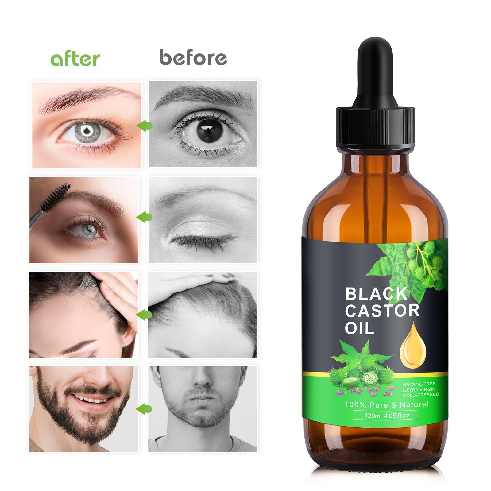 PAVAROP Jamaican Black Castor Oil, Organic Black Castor Oil Cold Pressed in Glass Bottle PAVAROP buy supplements canada
