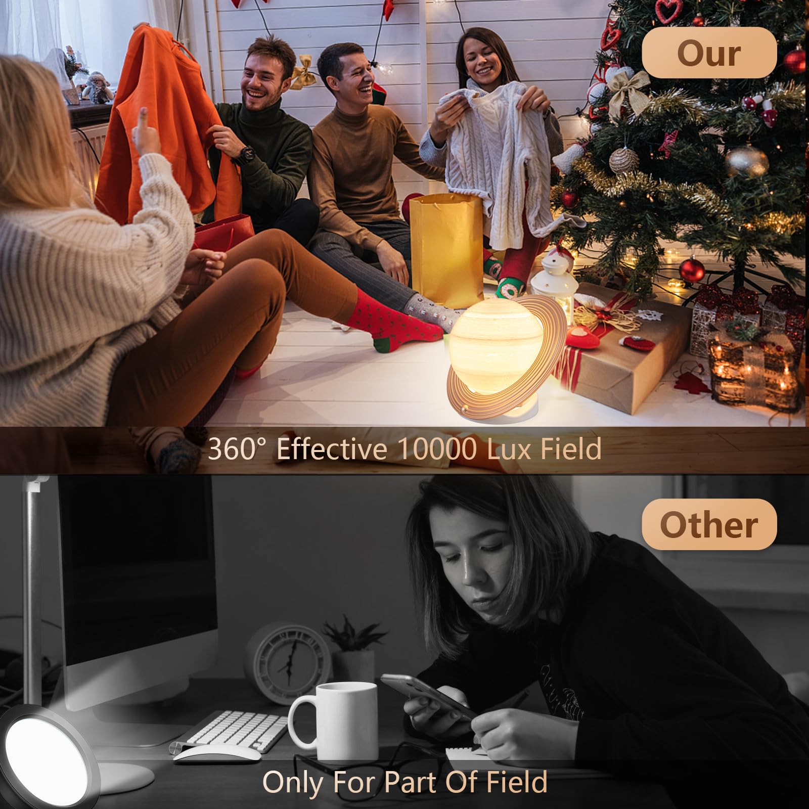 Doraubia Light Therapy Lamp,10000 Lux Sun Lamp with 3 Color Temperatures Doraubia buy supplements canada