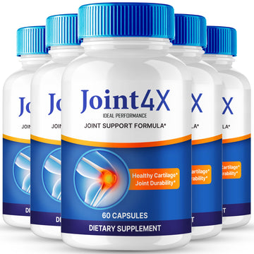 IDEAL PERFORMANCE Joint4X Joint Support Capsules, Official Joint-4X Supplement Pills, All-Natural Formula to Fortify Bones and Bolster Flexibility - Maximum Strength, Joint 4X Pills Reviews (5 Pack) IDEAL PERFORMANCE buy supplements canada