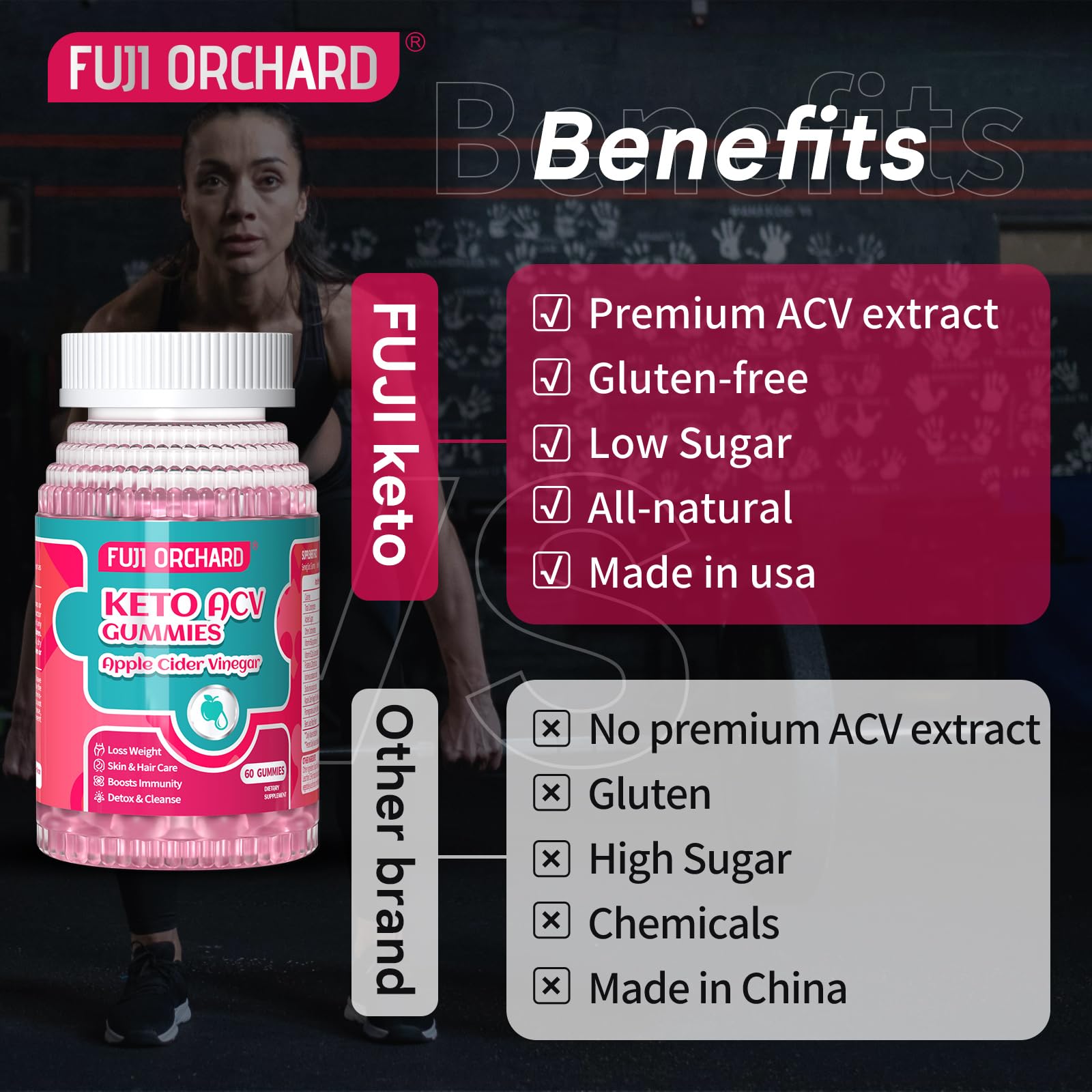 FUJI ORCHARD Keto Acv Gummies, 1500mg Keto Acv Gummies Advanced Weight Loss FUJI ORCHARD buy supplements canada