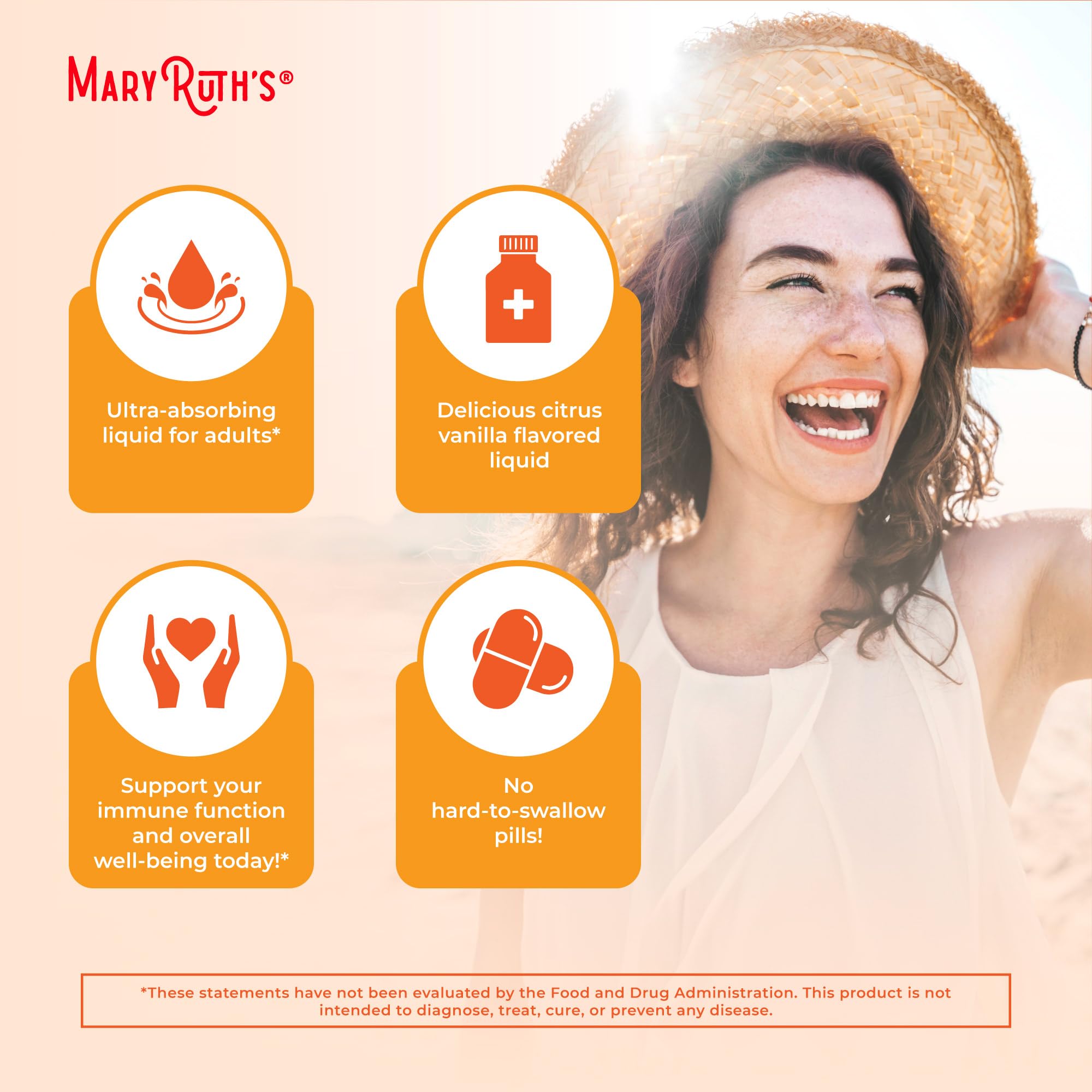 MaryRuth's Megadose Liquid Vitamin C Liposomal | 500 mg Per Serving | Ultra Absorption | Immunity | Antioxidant Support | Collagen Formation | Vegan | Gluten Free | Sugar Free | 7.6 Oz | 30 Servings MARYRUTH'S buy supplements canada
