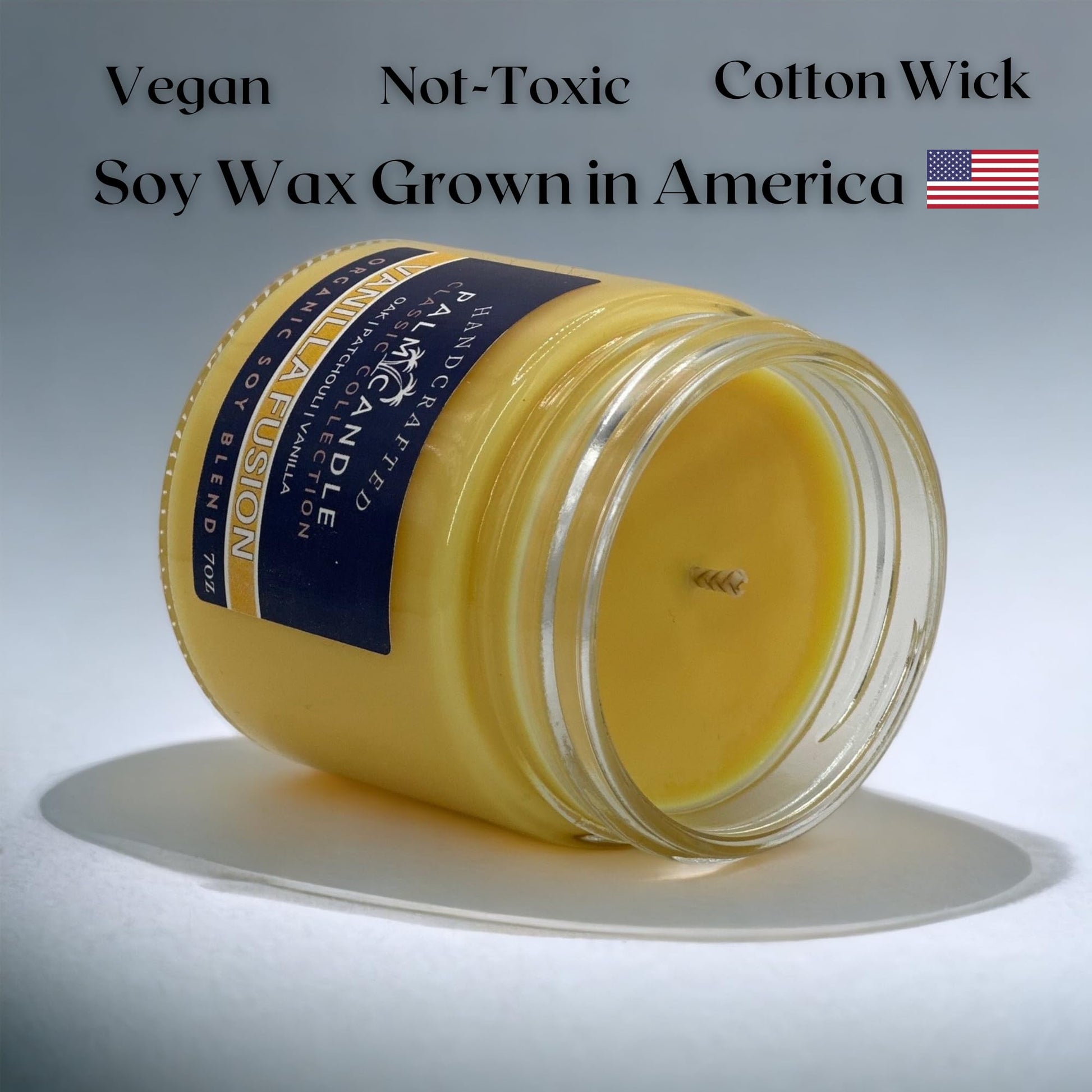 Vanilla & Wood Fusion Premium Soy Candle for Home Scented Candle 7 Ounces of Pure Aromatic Bliss Msupps.com buy supplements canada
