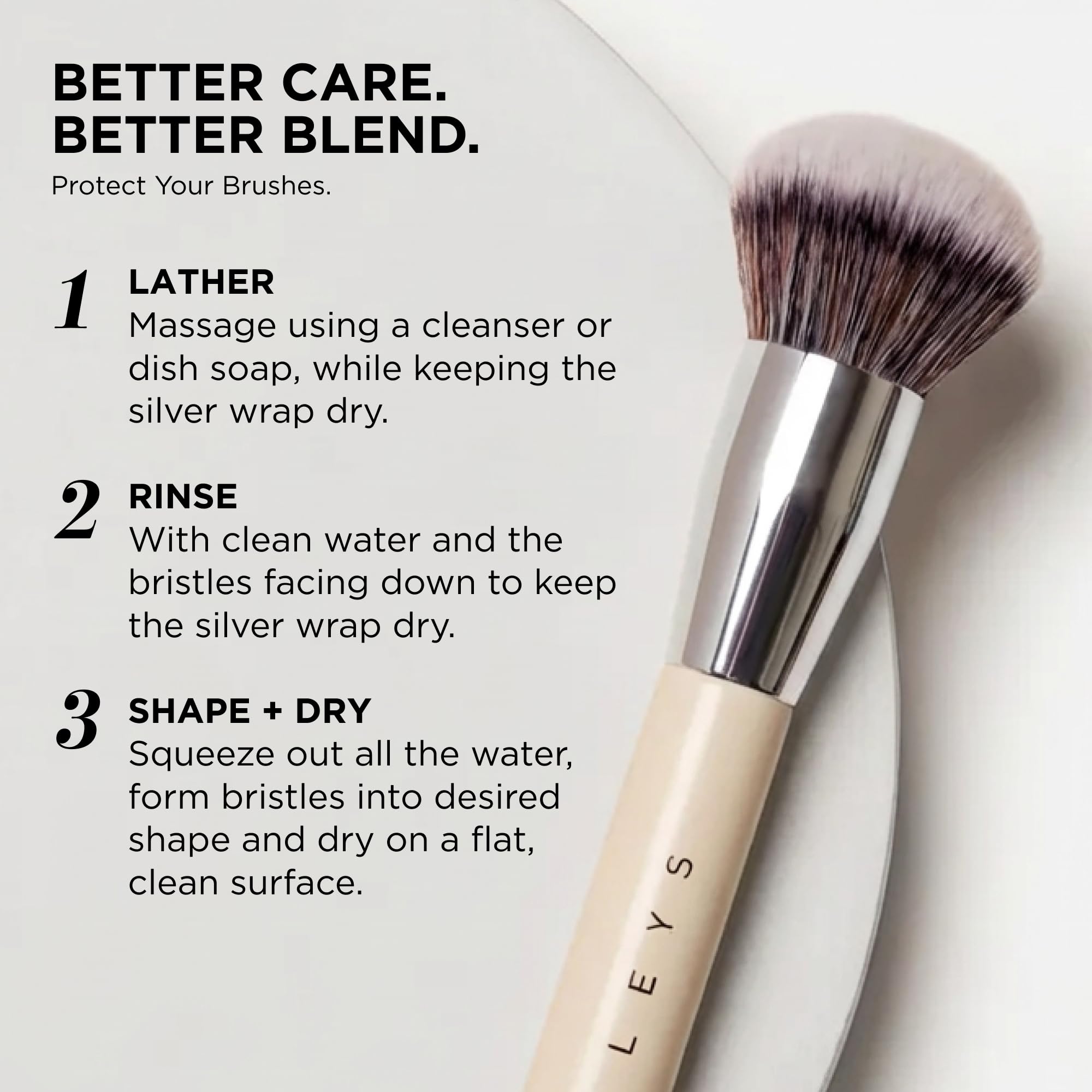 Haleys Beauty Kabuki Foundation Brush For Applying Powder, Foundation, Bronzer, Blush, and Mineral Make up, Soft Bristles, Seamless Blending, Makeup Brushes Essential, Vegan & Cruelty Free HALEYS buy supplements canada