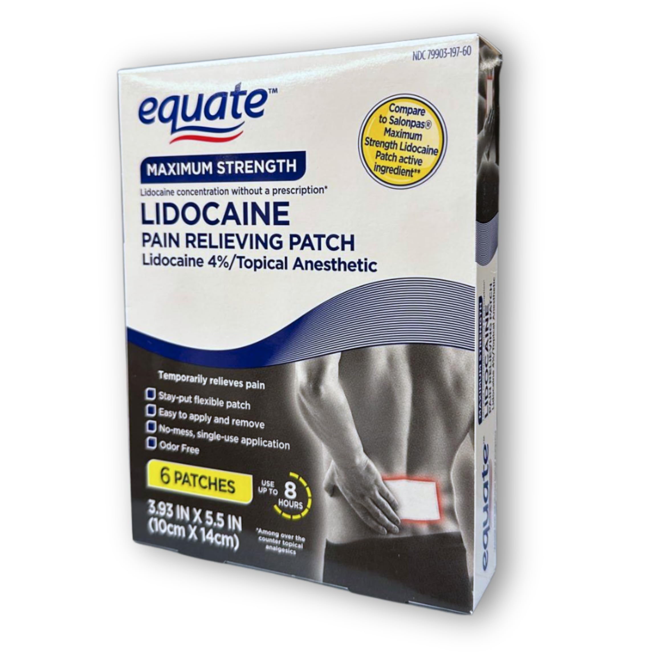 Topical anesthetic 4% Patch- 6 Count (Pack of 1), Boxed By Fusion Shop Store FUSION SHOP STORE Smart choices, meaningful life! buy supplements canada