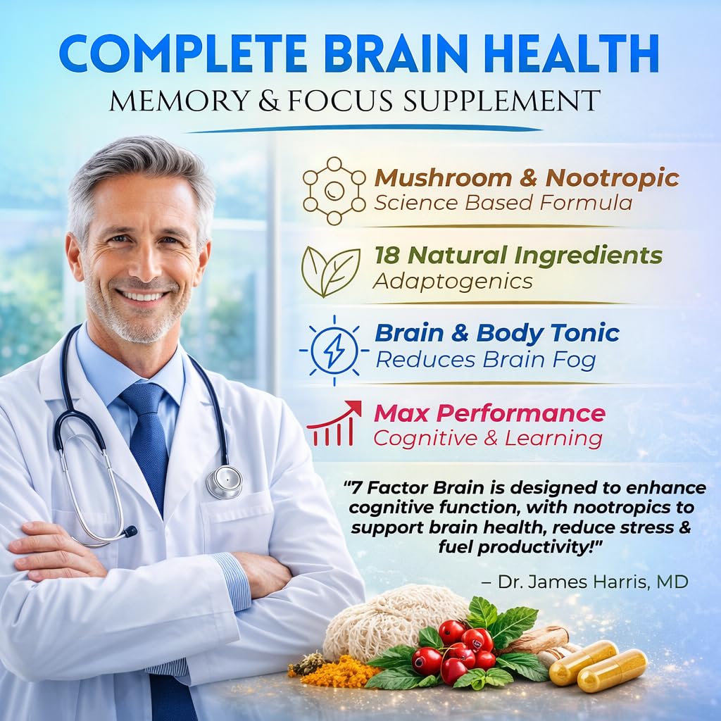 Brain Supplements for Memory & Focus - Nootropic Brain Health - Cognitive Performance, Clarity, Energy, Mental Vigor, Shilajit - Alpha Choline, Lion's Mane, Bacopa, 18 Premium Ingredients SCIENCE FORCE buy supplements canada