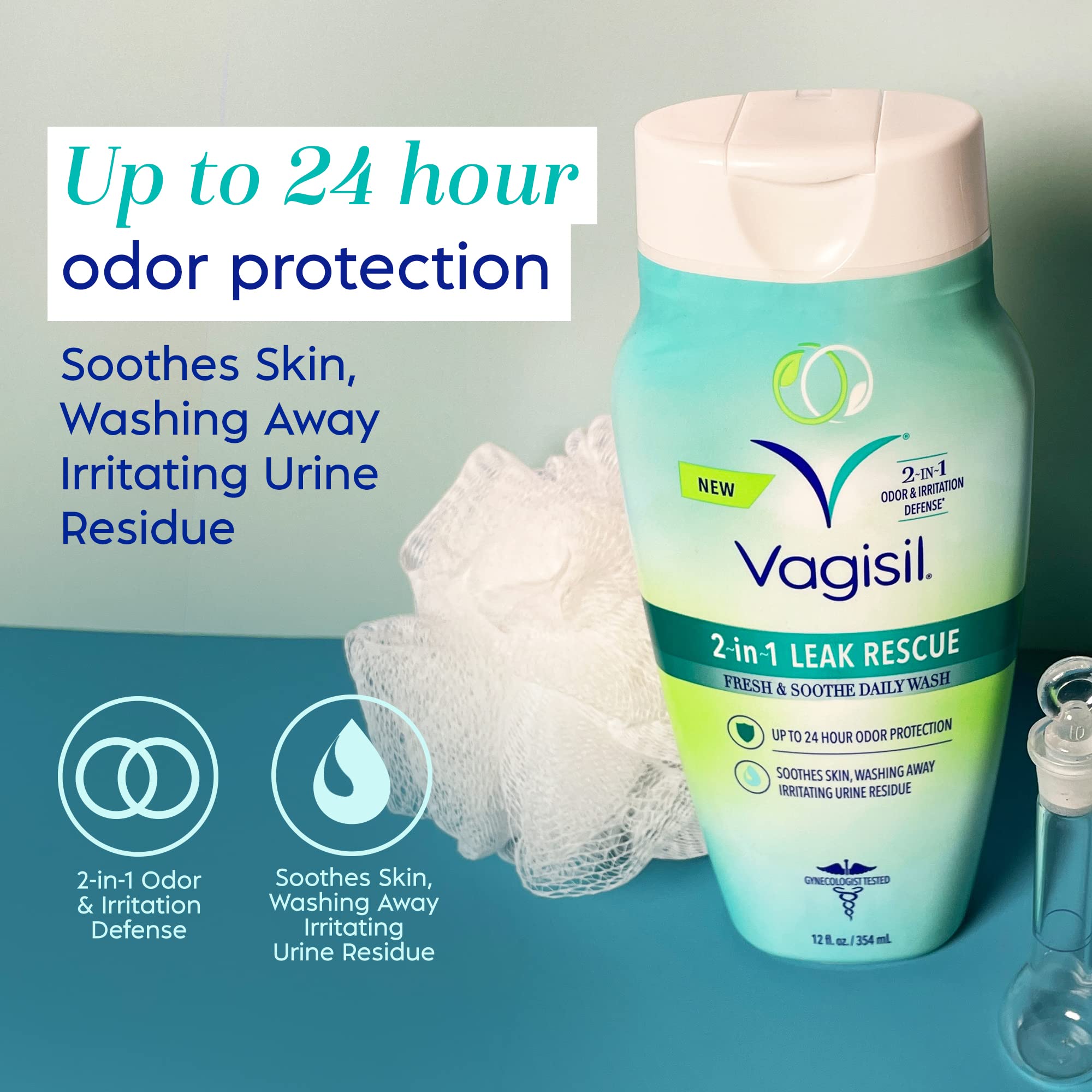 Vagisil 2-in-1 Leak Rescue Daily Intimate Feminine Wash for Women, Gynecologist Tested & Hypoallergenic Vagisil buy supplements canada