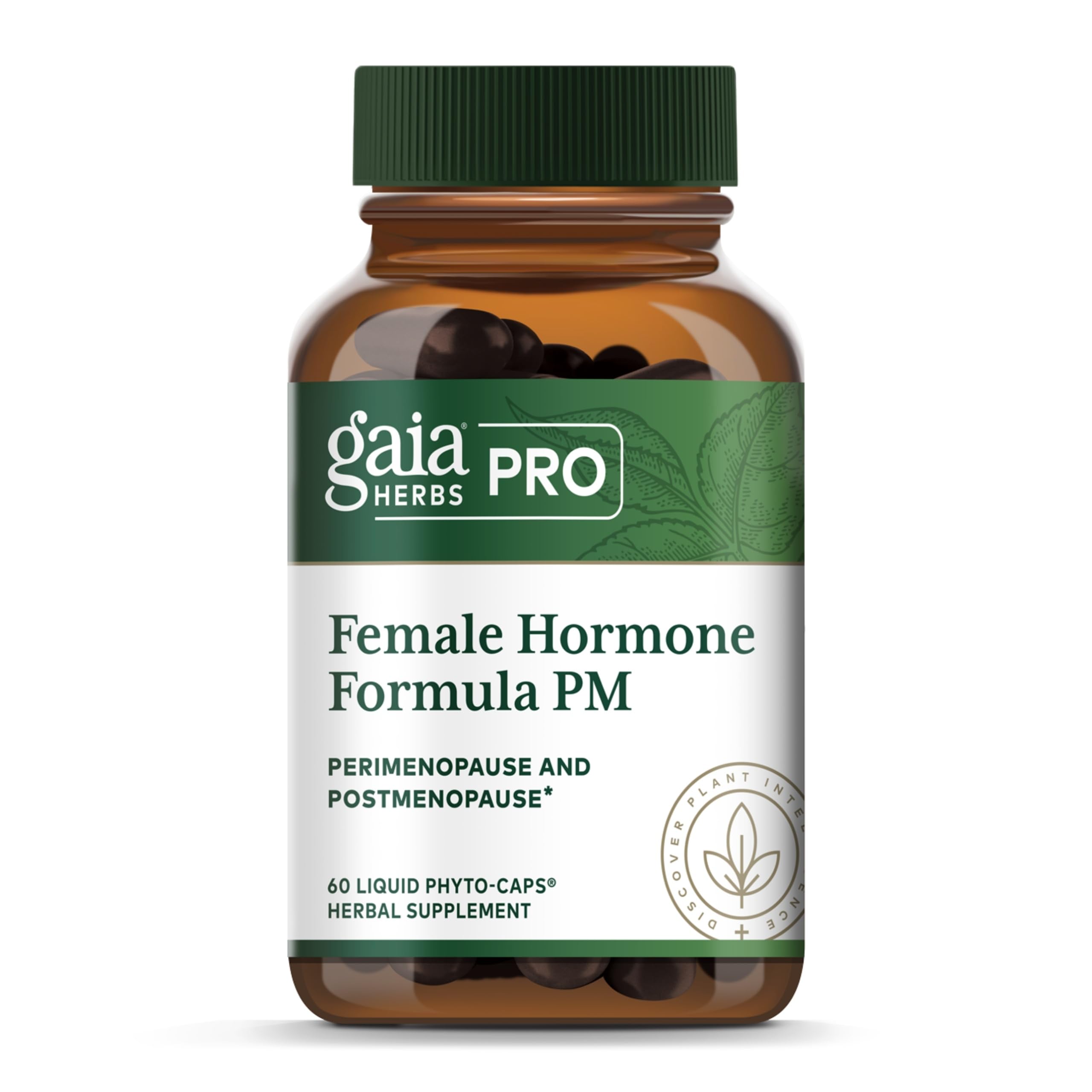 Gaia Herbs Pro Female Hormone Formula PM - Women's Health Supplement for Menopause & Sleep Support - Black Cohosh & St. John's Wort - Vegan, Soy-Free & Gluten-Free - 60 Liquid Phyto-Caps (30 Servings) Gaia Herbs PRO buy supplements canada