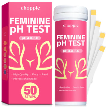 Choppie Vaginal Health pH Test Strips (50 Strips), pH Balance Test Strips for Women, Vaginal pH Test Strips Choppie buy supplements canada