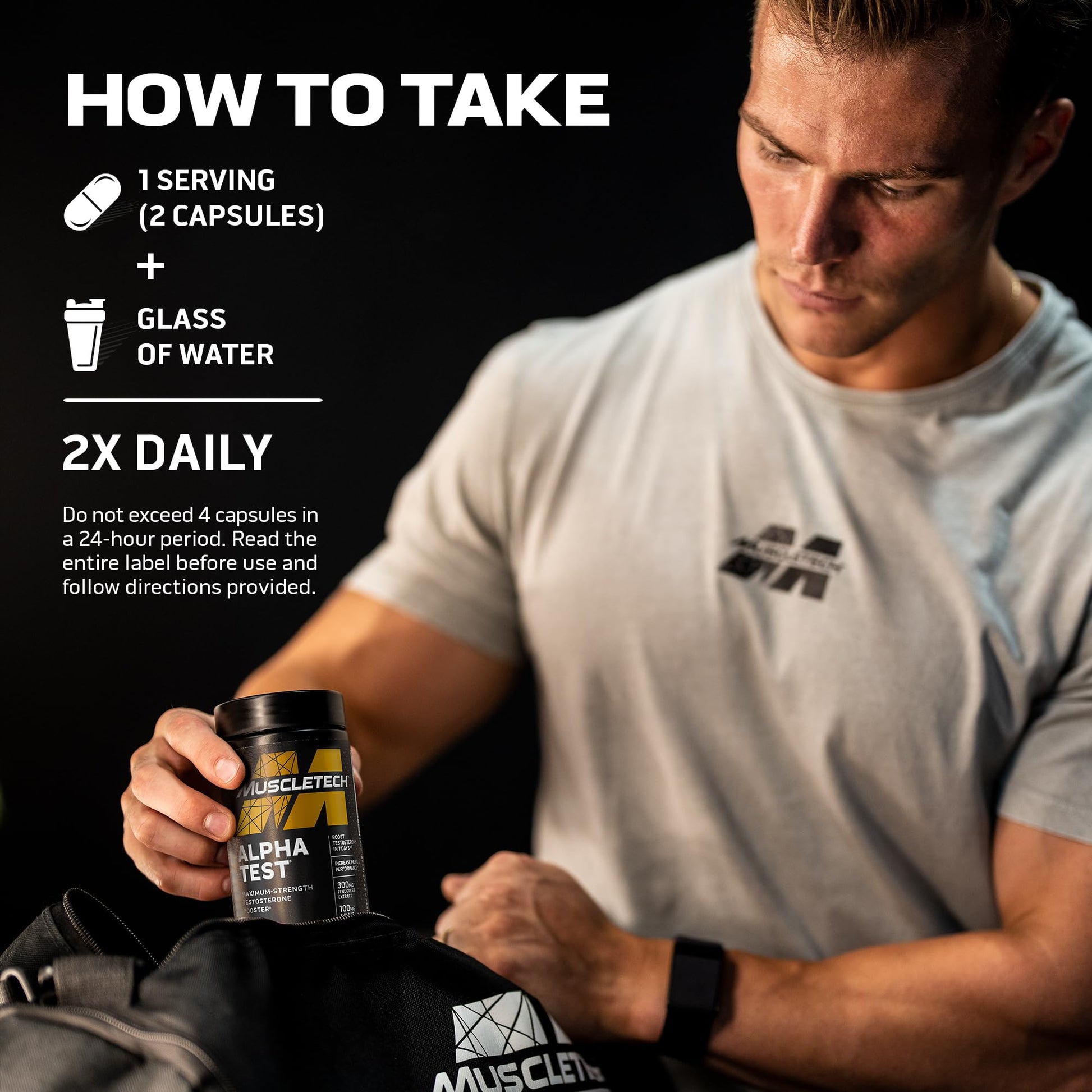 Testosterone Booster for Men, MuscleTech AlphaTest, Tribulus Terrestris & Boron Suppleme MuscleTech buy supplements canada