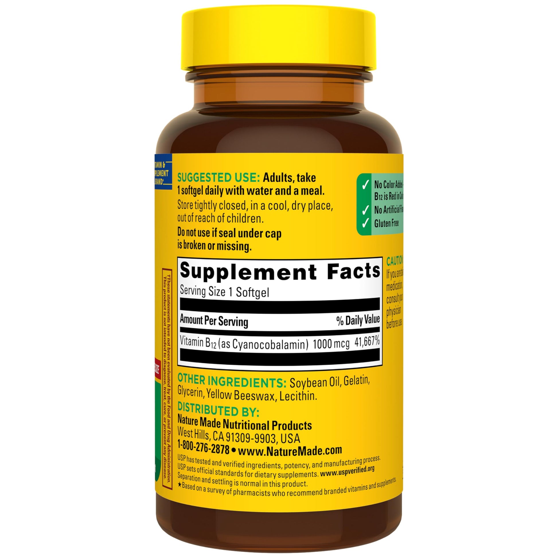 Nature Made Vitamin B12 1000 mcg, Dietary Supplement for Energy Metabolism Support, B12 Vitamins 1000 mcg, 150 Softgels, 150 Day Supply Nature Made buy supplements canada
