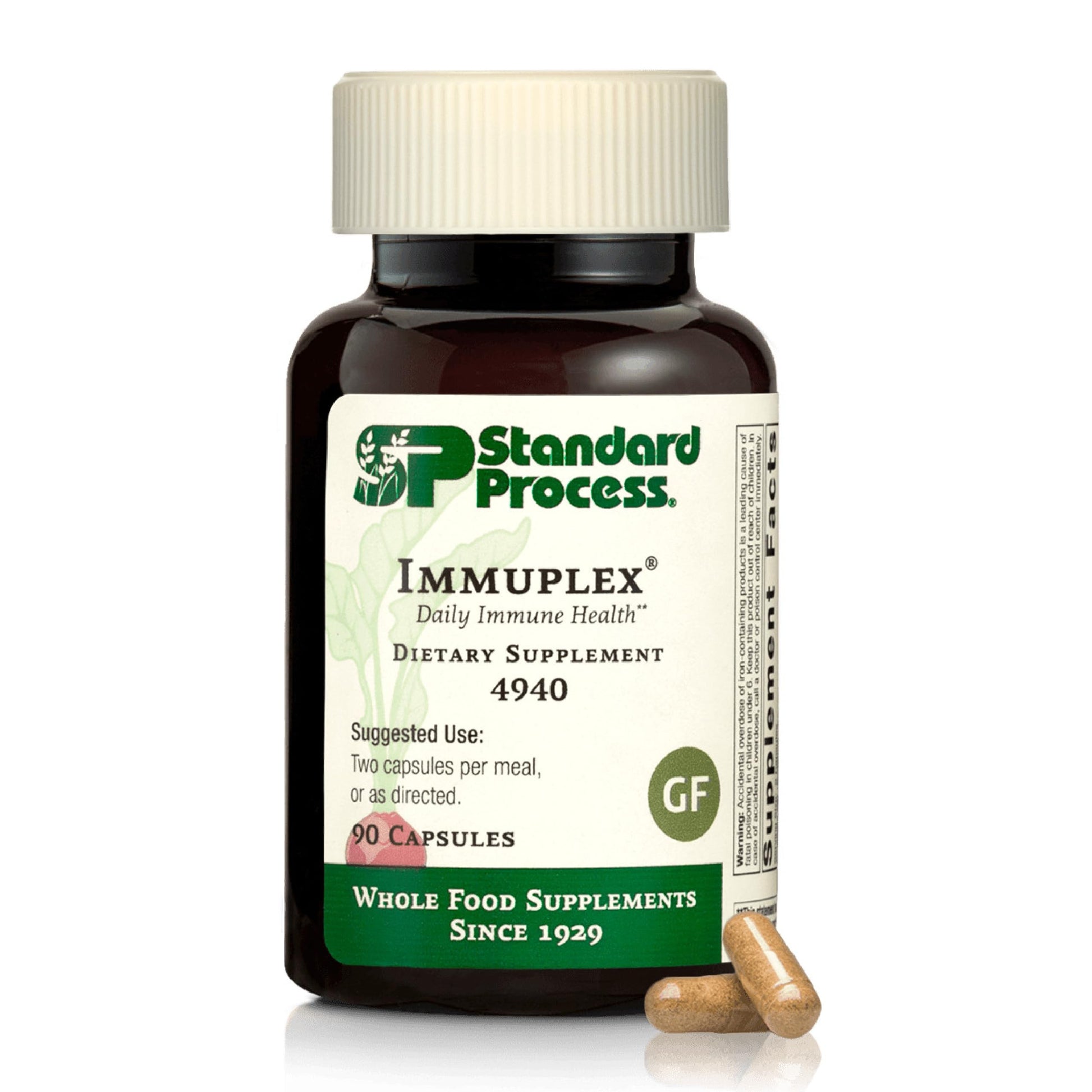 Standard Process Inc. Immuplex - Daily Immune Support Supplement with Folate, Iron, Vitamin C & Vitamin A - Mineral Supplement with Antioxidant Ingredients - 90 Capsules Standard Process Inc. buy supplements canada
