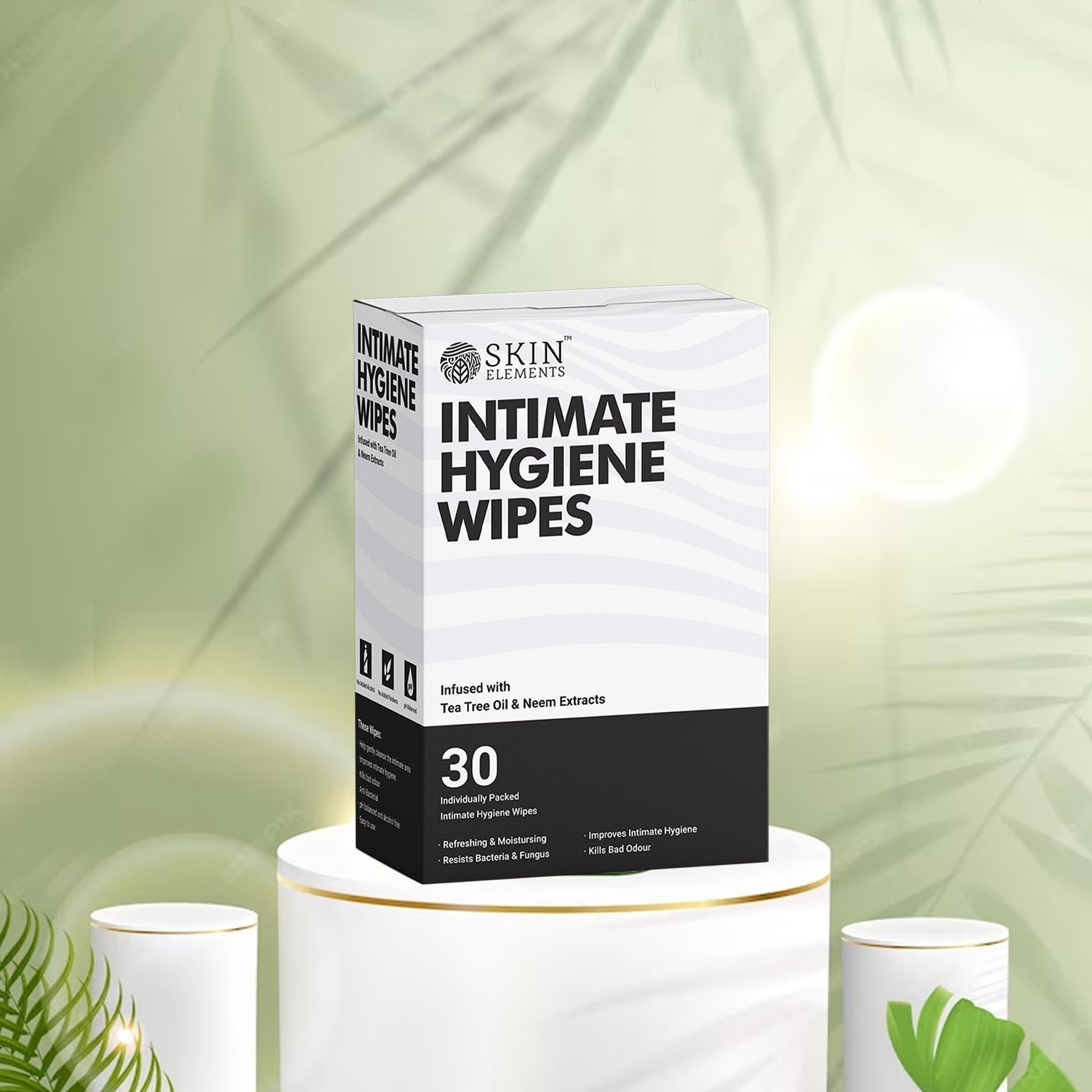Skin Elements Intimate Hygiene Wipes | pH Balanced Wipes with Tea Tree Oil | Avoids Itching and Bad Odor Skin Elements buy supplements canada