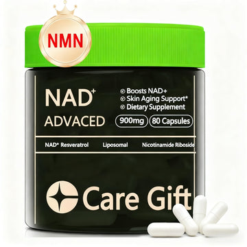 CARE GIFT NAD Supplement, NAD Nicotinamide Riboside Resveratrol 900mg - Liposomal NAD Supplements for Women & Men,NMNH Supplement Alternative for Energy, Focus, Anti-Aging (1 Pack) CARE GIFT buy supplements canada
