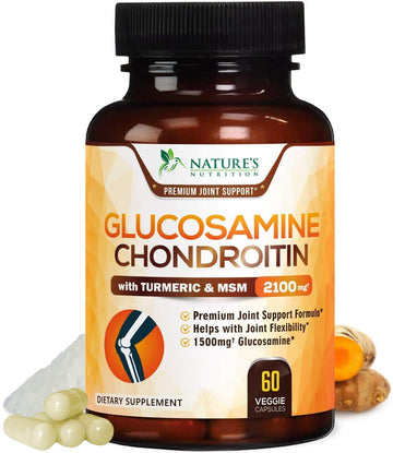 Glucosamine Chondroitin MSM Complex - Joint Support Supplement Turmeric & Boswellia Nature's Nutrition buy supplements canada