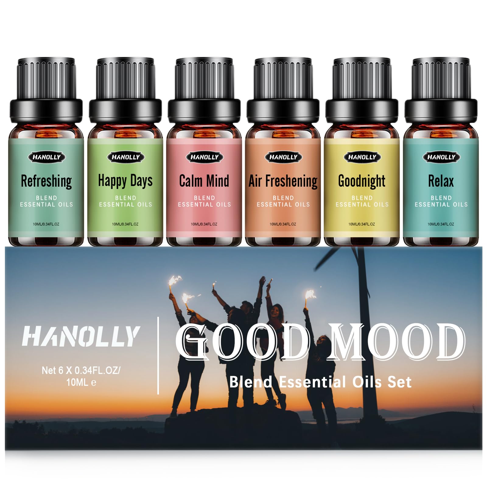 Essential Oils Blend Set, Fragrance Oil Aromatherapy Essential Oils Kit for Diffuser (6x10ML) Hanolly buy supplements canada