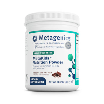 Metagenics MetaKids Nutrition Powder - Kids Multivitamin Powder with Prebiotics, DHA, Protein & Amino Acids* - Complete Protein - Non‑GMO, Gluten‑Free - Chocolate - 14.32 oz Metagenics buy supplements canada