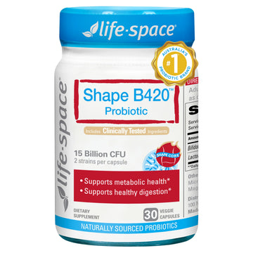 Life-Space Shape B420 Probiotics for Shape Better, Boost, Clinically Backed Metabolism Support, Prebiotic + Probiotics for Women and Men Life-Space buy supplements canada
