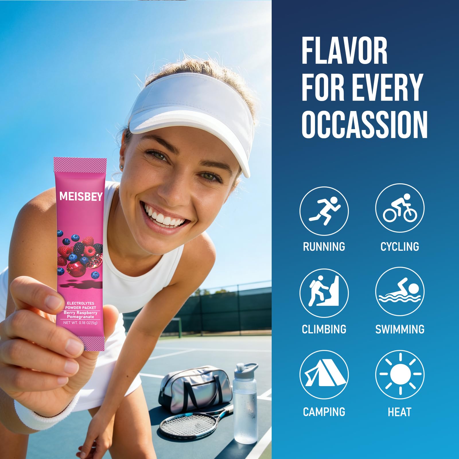 Meisbey Electrolyte Powder Packets – 32 Sticks Sugar Free Hydration Packets, Liquid Daily IV Electrolyte Hydration Powdered Drink Mix with Vitamins & Minerals, Keto Friendly, Vegan, Non-GMO Meisbey buy supplements canada