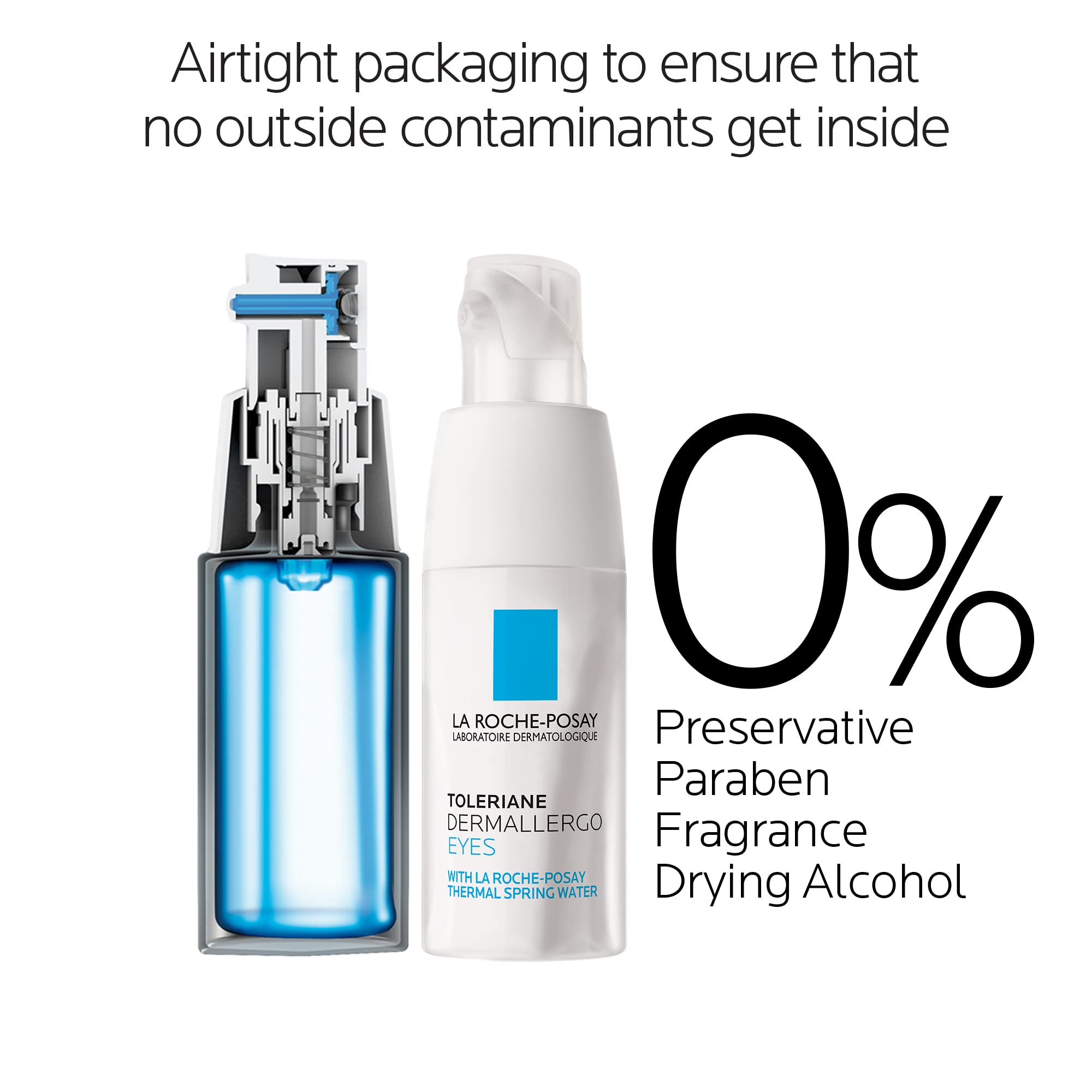 La Roche-Posay Toleriane Dermallergo Eye Cream Soothing Repair Moisturizer, Soothes and Comforts Sensitive Skin La Roche-Posay buy supplements canada