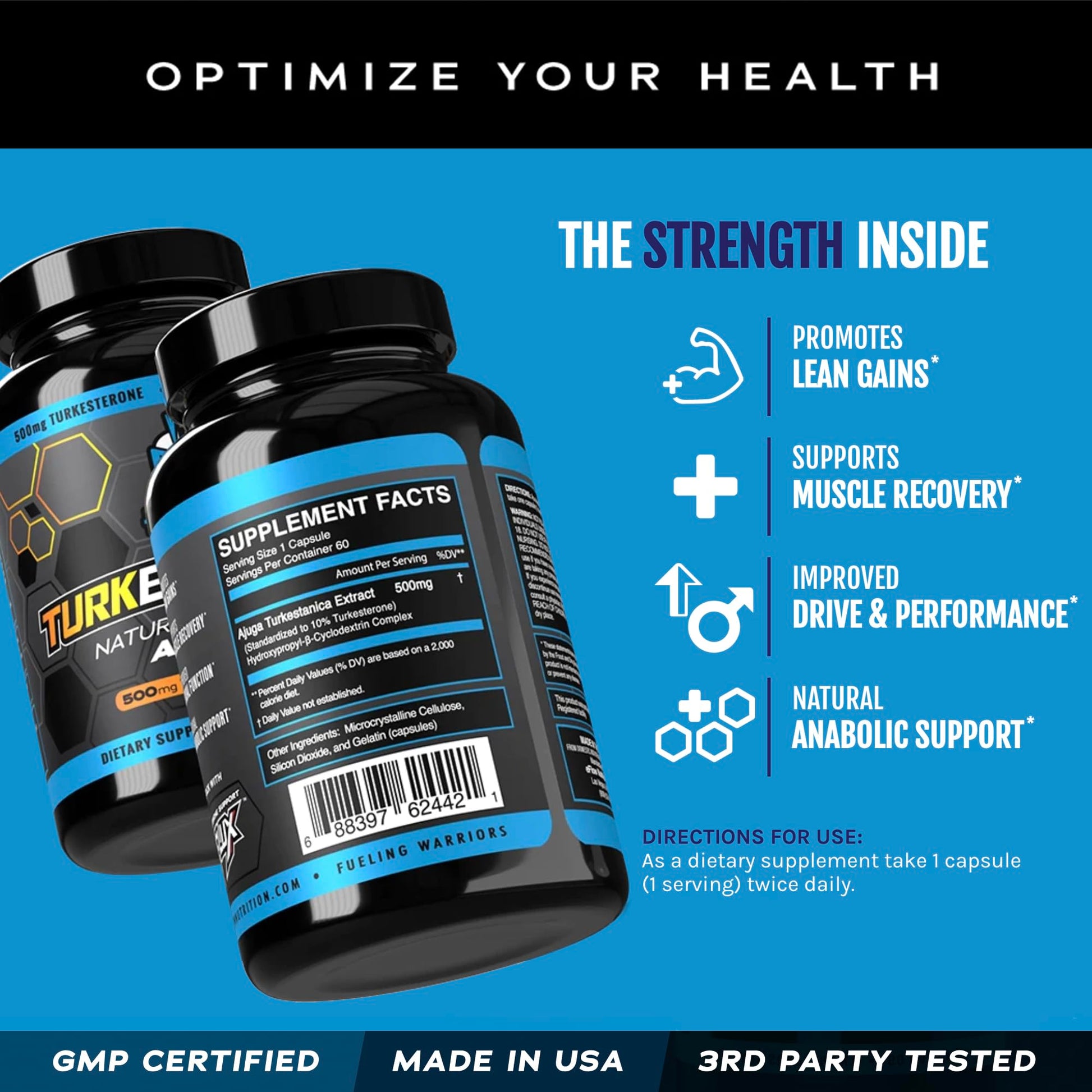 eFlow Nutrition Turkesterone (500 mg) Ajuga Turkestania Extract Complexed eFlow Nutrition buy supplements canada