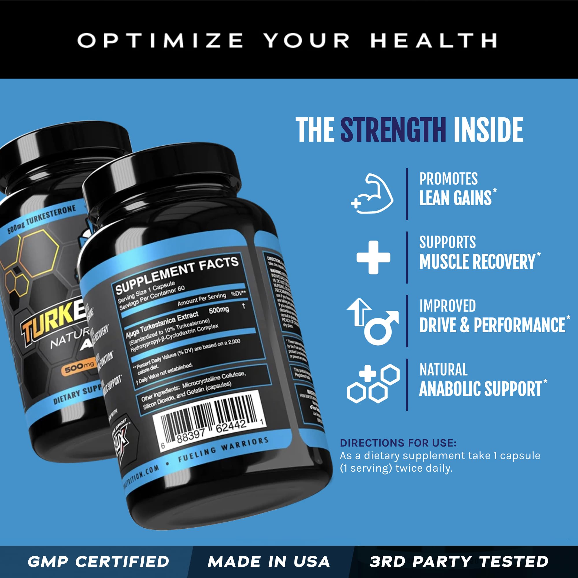 eFlow Nutrition Turkesterone (500 mg) Ajuga Turkestania Extract Complexed eFlow Nutrition buy supplements canada