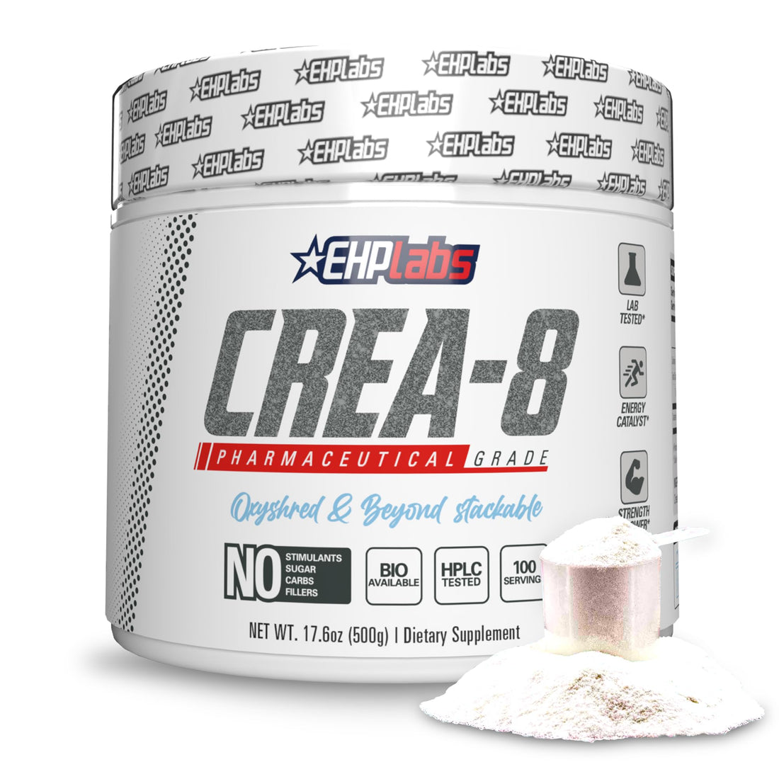 EHP Labs CREA-8 Micronized Creatine Monohydrate Powder - Unflavored Creatine Powder for Muscle Growth, Increased Strength, Enhanced Energy Output EHP Labs buy supplements canada
