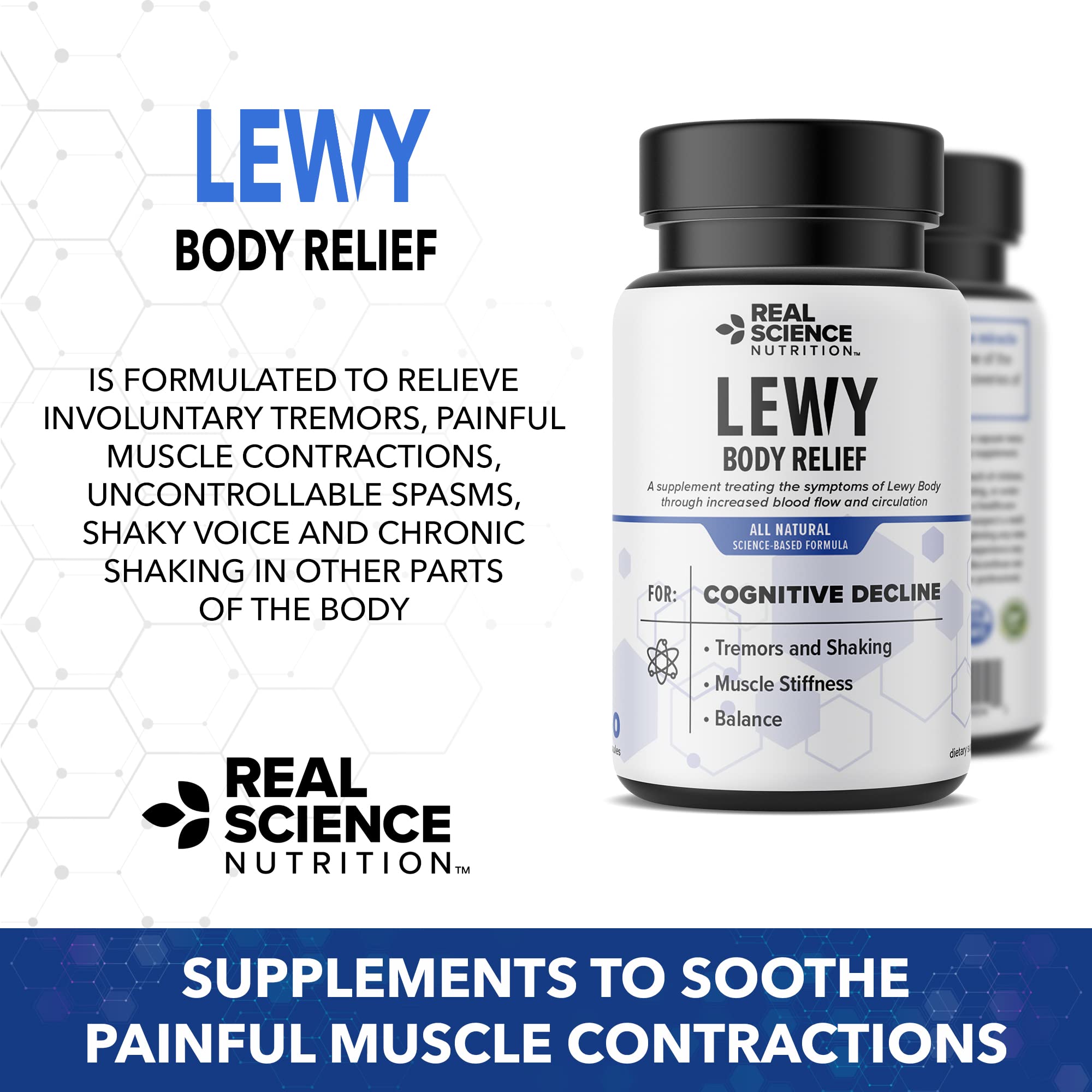 Real Science Nutrition Offers Lew-X - A Nutritional Supplement Formulated for Lewy Body Relief to Support Memory & Clarity, Cognitive Enhancement, Relieve Tremors, Shaking, and Muscle Stiffness, Real Science Nutrition buy supplements canada