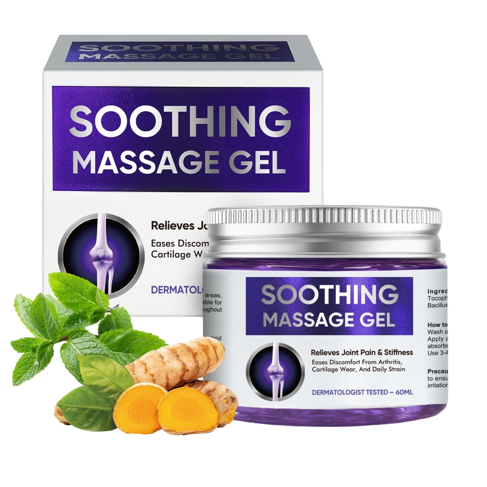 Joint Purple Gel, Fast-Absorbing Soothing Relief Massage Gel with Natural Extracts, Support Muscle, Joint, Shoulder, Knee, Back, Lumbar & Muscle Stiffness WKCWKC buy supplements canada