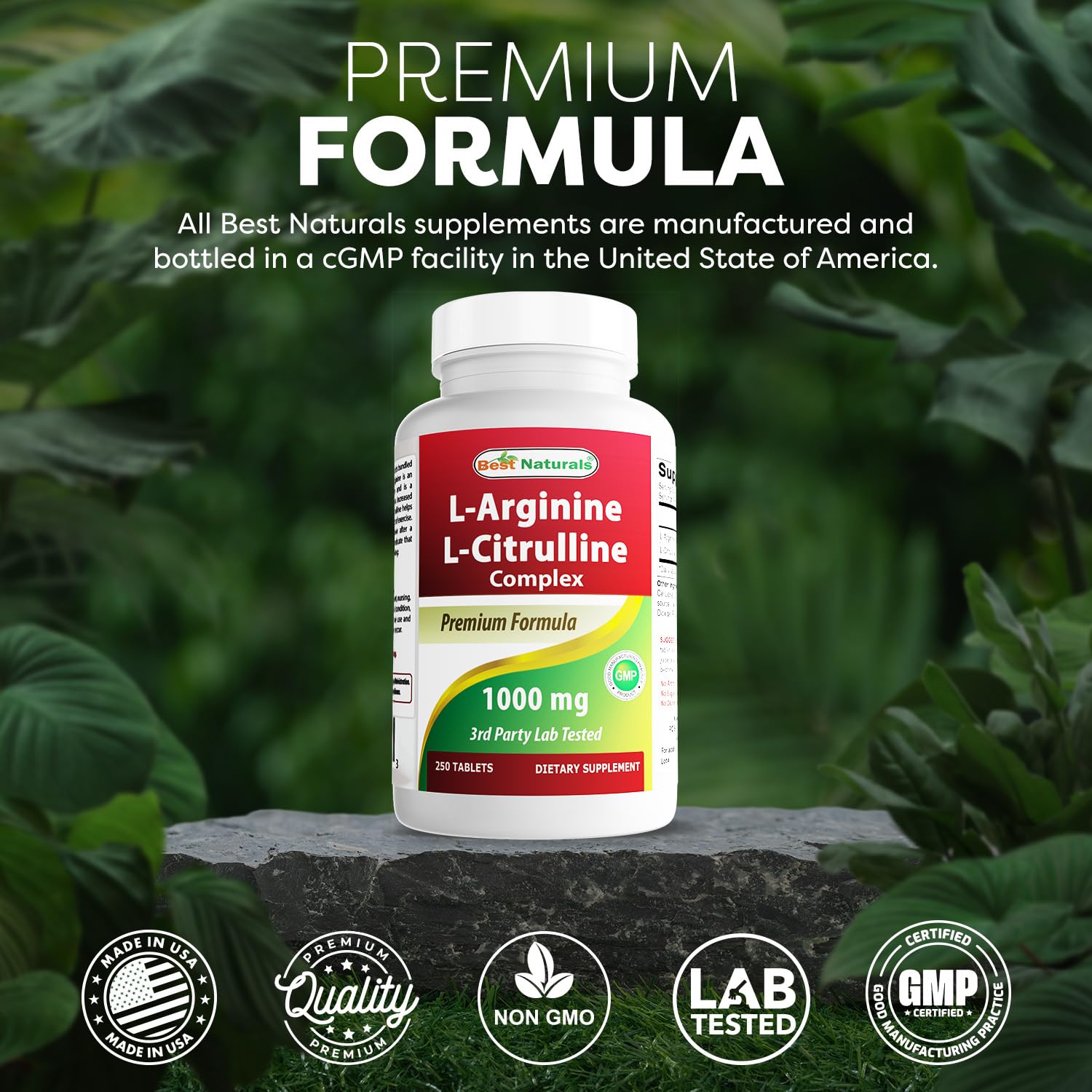 Best Naturals L-Arginine L-Citruline Complex Tablets, 250 Count Best Naturals buy supplements canada