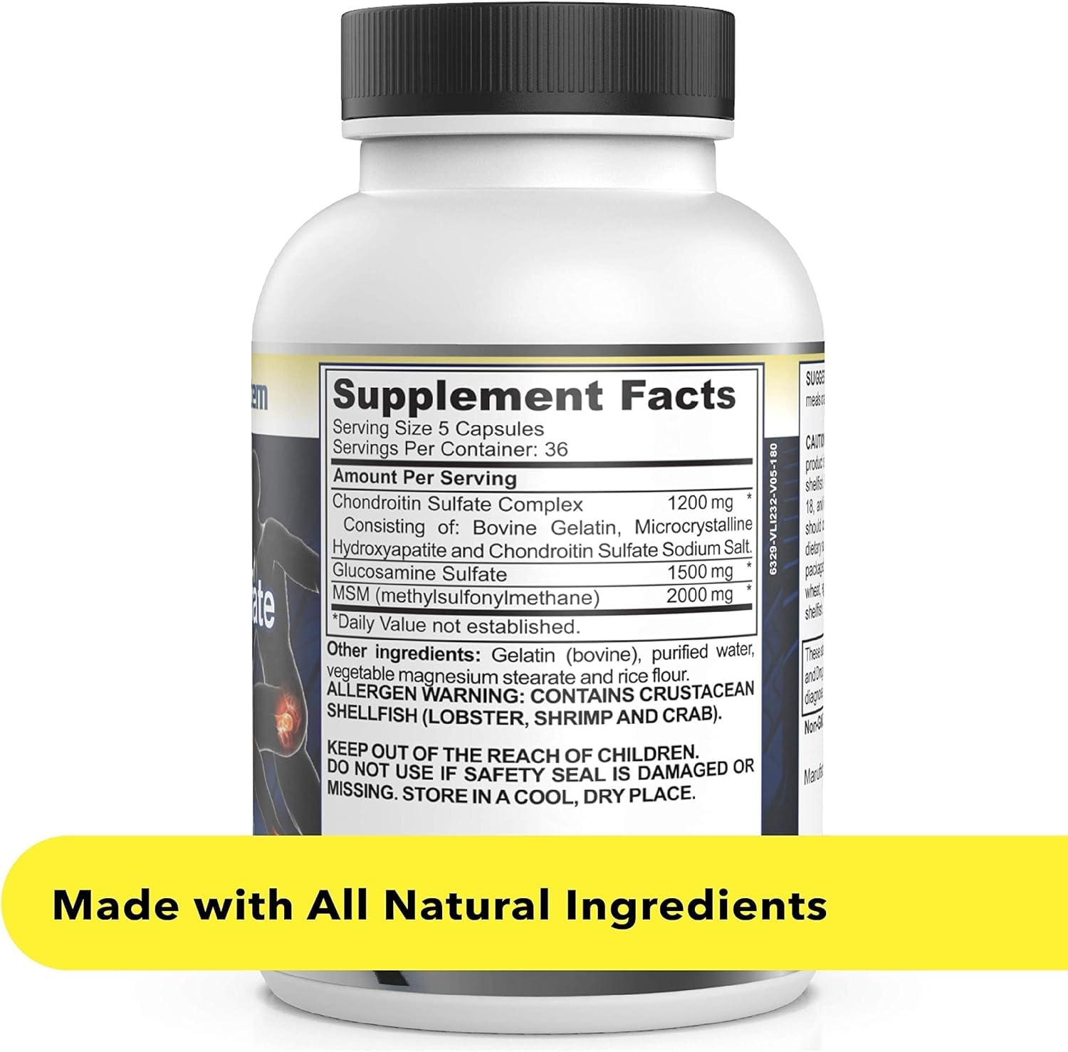 Healthy Joints System Glucosamine Chondroitin MSM Supplement for Joint & Bone Health - 120 Capsules | Joint Support & Discomfort Relief for Back, Knees, Hands Healthy Joints System buy supplements canada