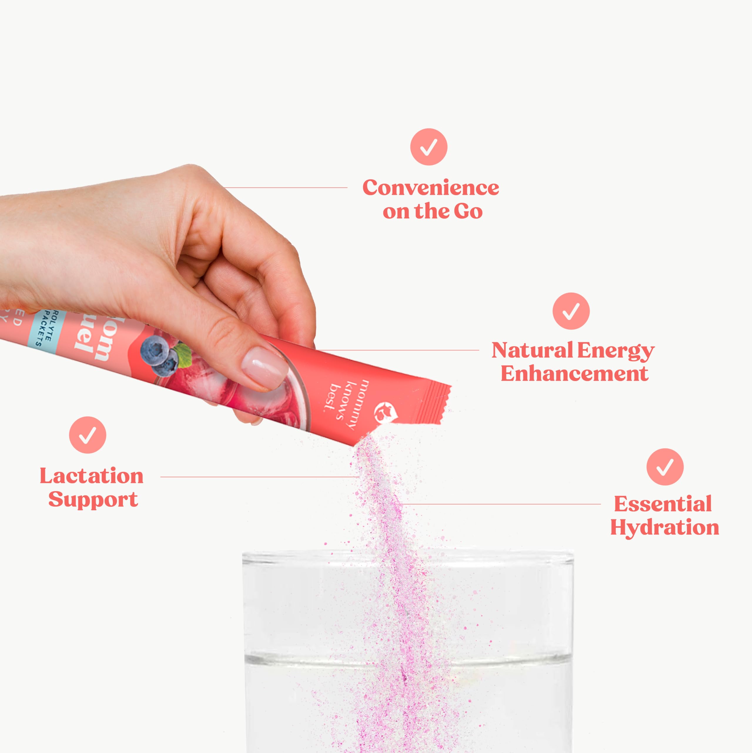 Mommy Knows Best Mom Fuel Electrolyte Drink Mix for Moms, Hydration Support - for Pregnancy, Prenatal, Electrolytes + Trace Minerals, Mommy Knows Best buy supplements canada