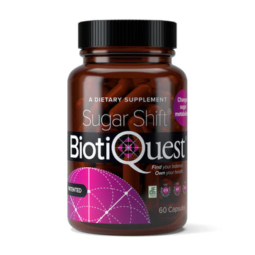 BiotiQuest Sugar Shift Probiotic | Helps Decrease Sugar & Carb Cravings and Supports Digestive Balance | 22 Billion CFU | Non-GMO, Gluten-Free, & Vegan | 60 Servings BiotiQuest buy supplements canada