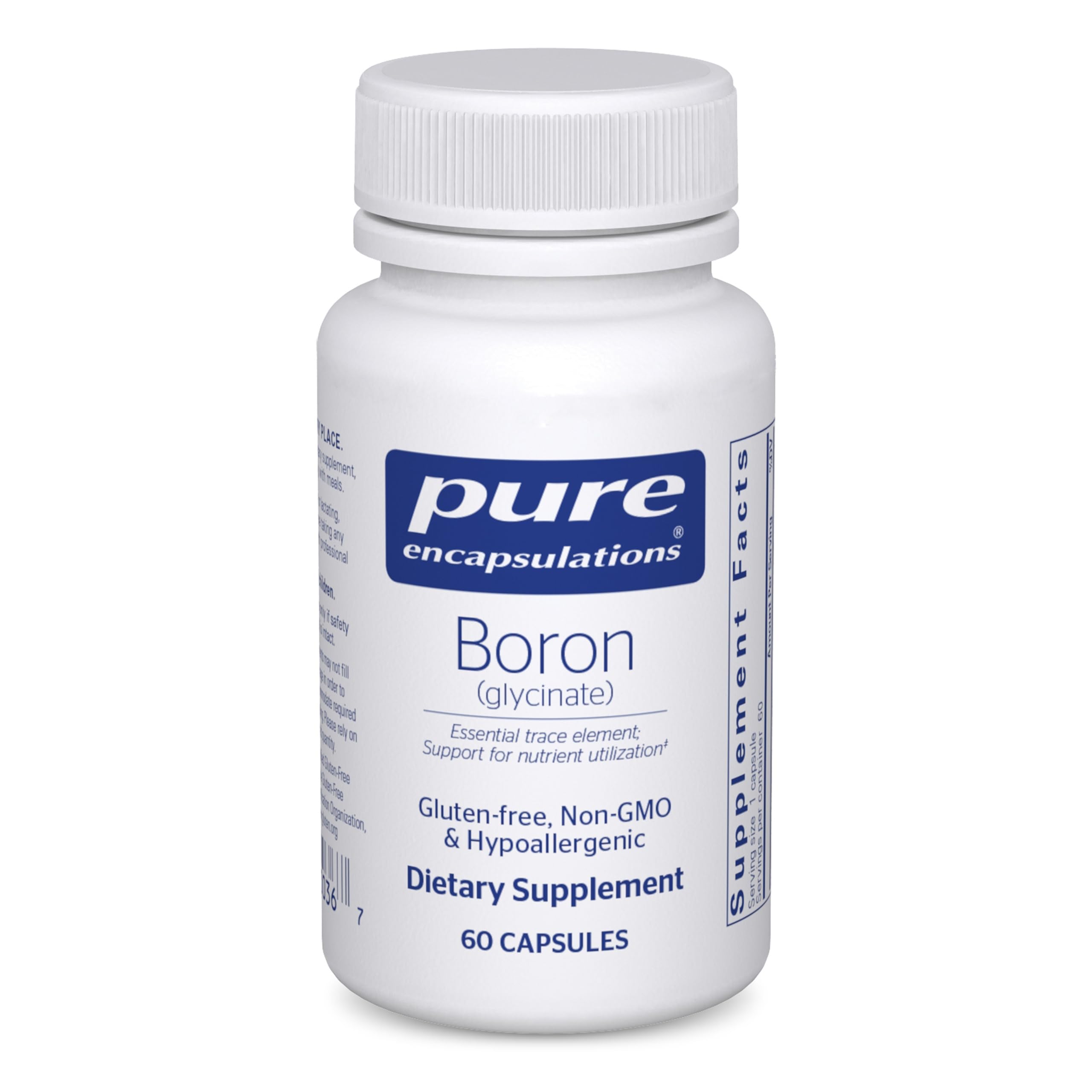 Pure Encapsulations Boron (Glycinate) | Supplement for Hormone Balance, Bone Strength and Health, Connective Tissue, and Nutrient Metabolism* | 60 Capsules Pure Encapsulations buy supplements canada