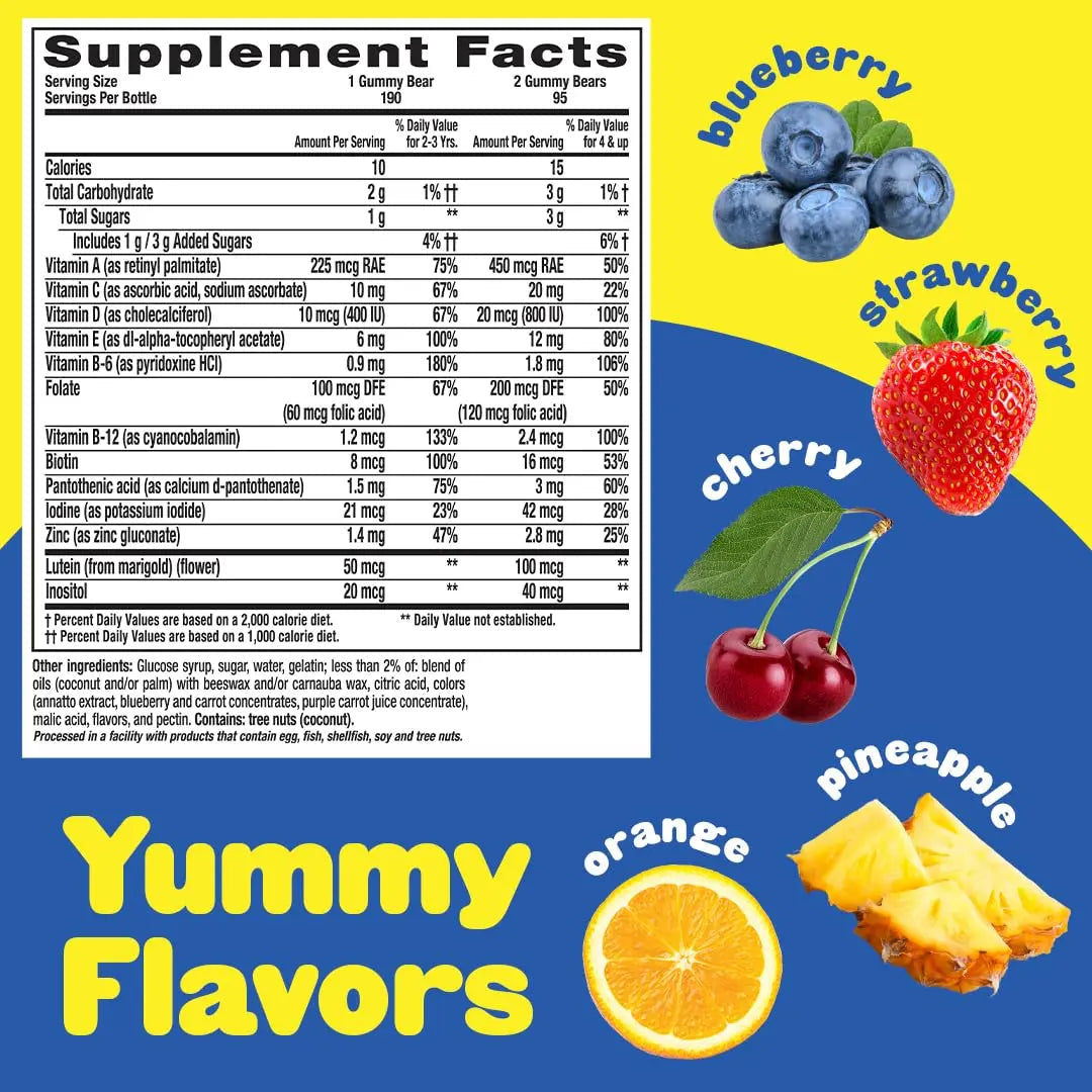 Vitafusion Fiber Well Fit Gummies, 90 Count and L’il Critters Gummy Vites Daily Gummy Multivitamin for Kids, 190 Gummies Vitafusion buy supplements canada
