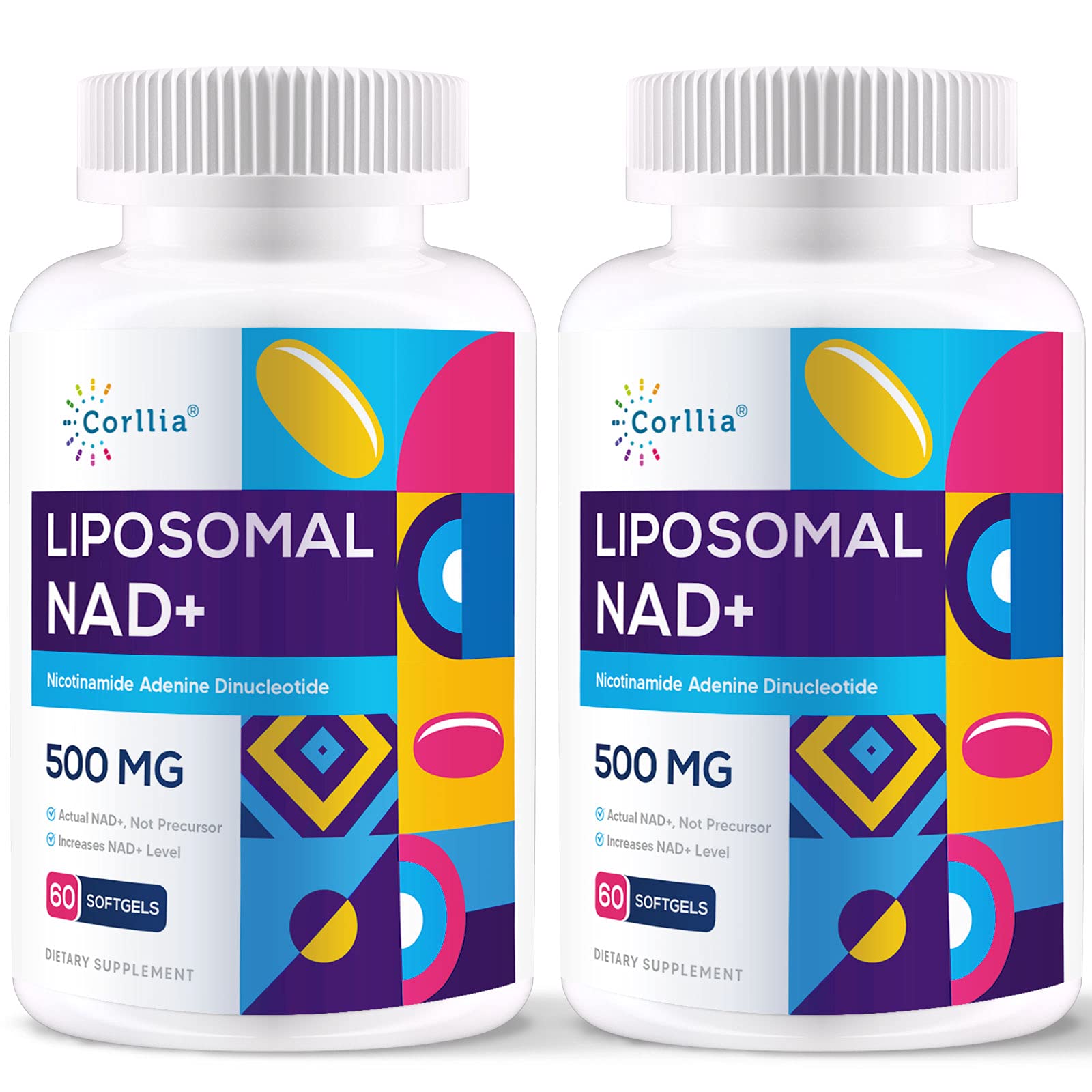 Liposomal NAD+ 500mg with TMG 250mg Softgels, Nicotinamide Riboside Alternative, Actual NAD+ Supplement, 120 Servings Corllia buy supplements canada