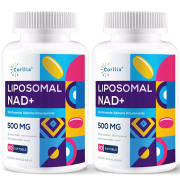 Liposomal NAD+ 500mg with TMG 250mg Softgels, Nicotinamide Riboside Alternative, Actual NAD+ Supplement, 120 Servings Corllia buy supplements canada