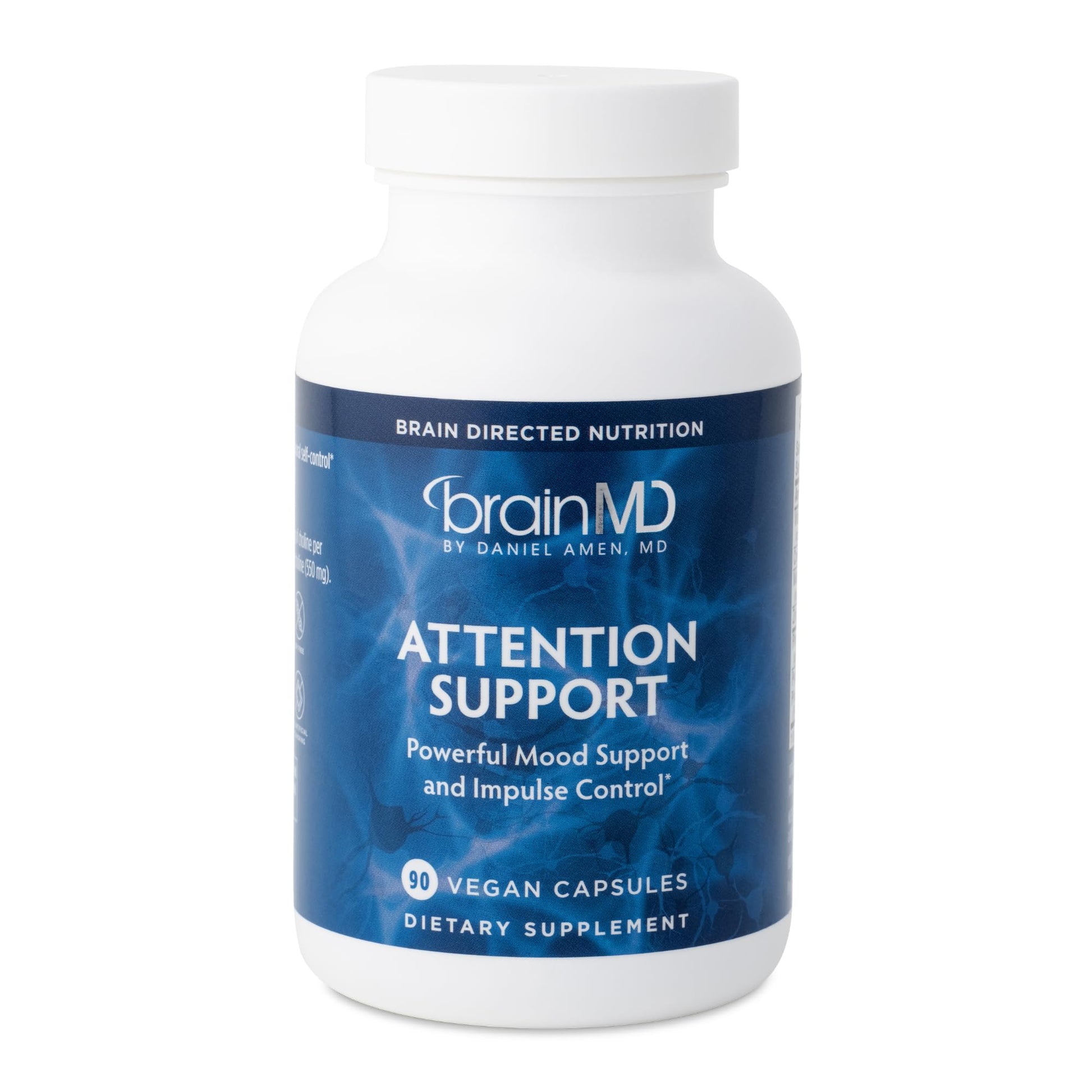 BRAINMD Dr Amen Attention Support - 90 Capsules - Promotes Mental Focus & Impulse Control - Gluten Free - 30 Servings BRAINMD buy supplements canada